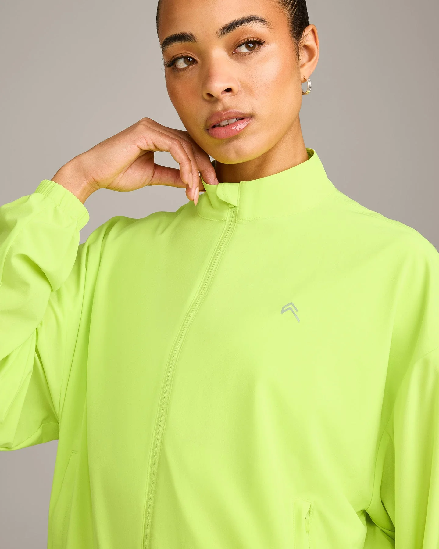 AirMove™ Jacket with Reflective Logo | Citrus Green - Image 3