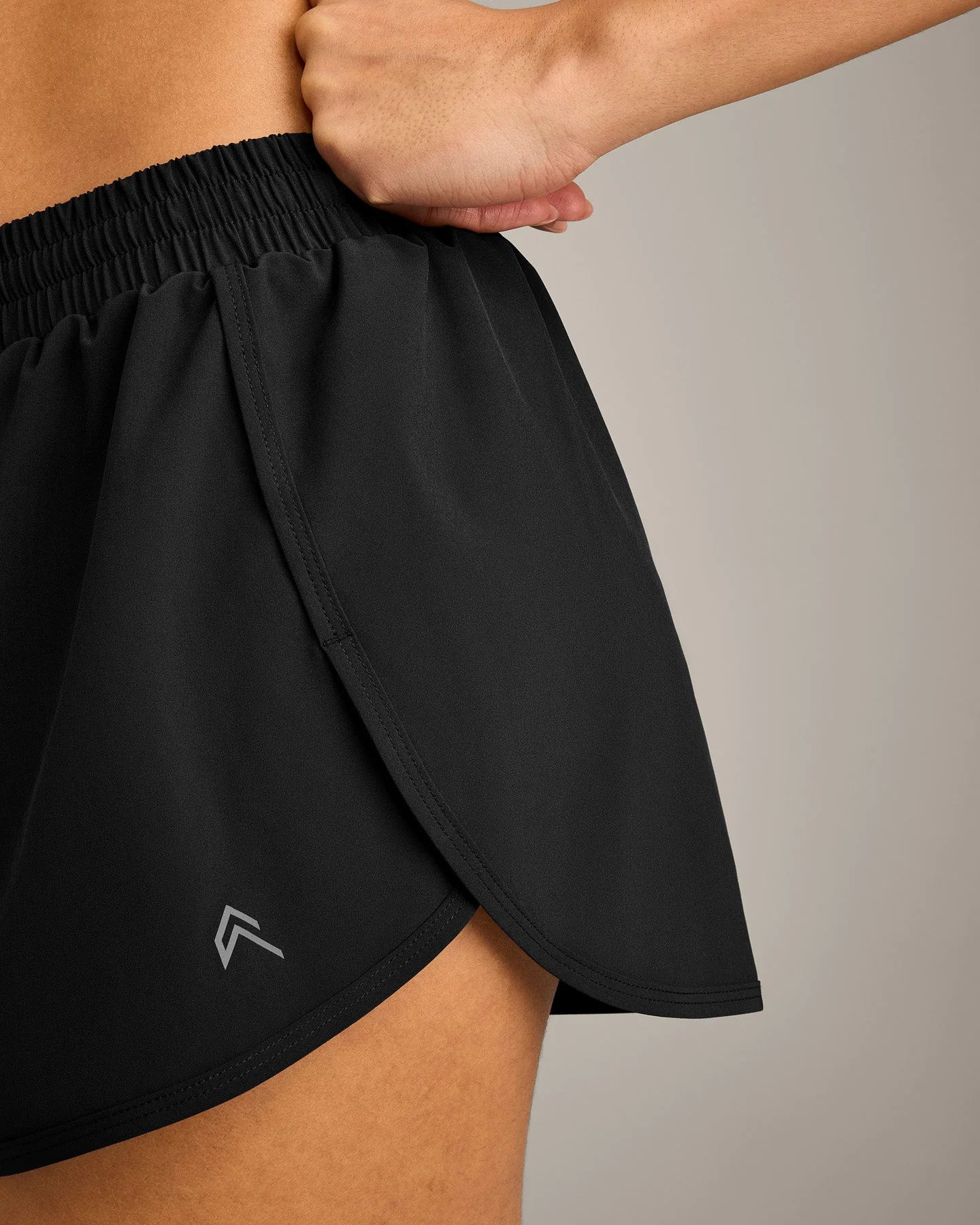 AirMove™ Lined Shorts 3" with Reflective Logo | Black - Image 5