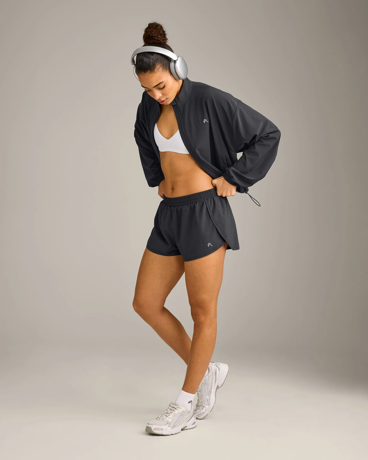AirMove™ Lined Shorts 3" with Reflective Logo | Coal - Image 3