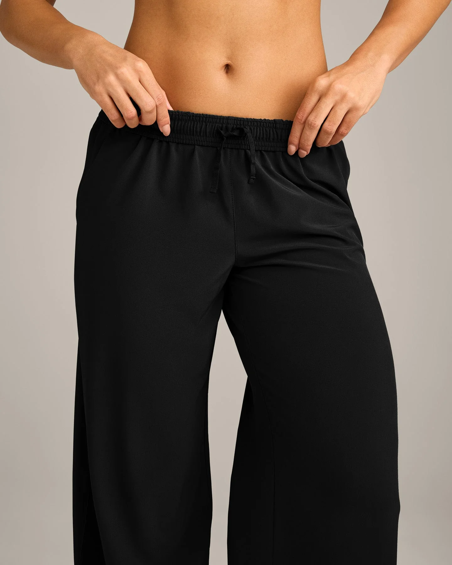 AirMove™ Straight Leg Pants with Reflective Logo | Black - Image 6