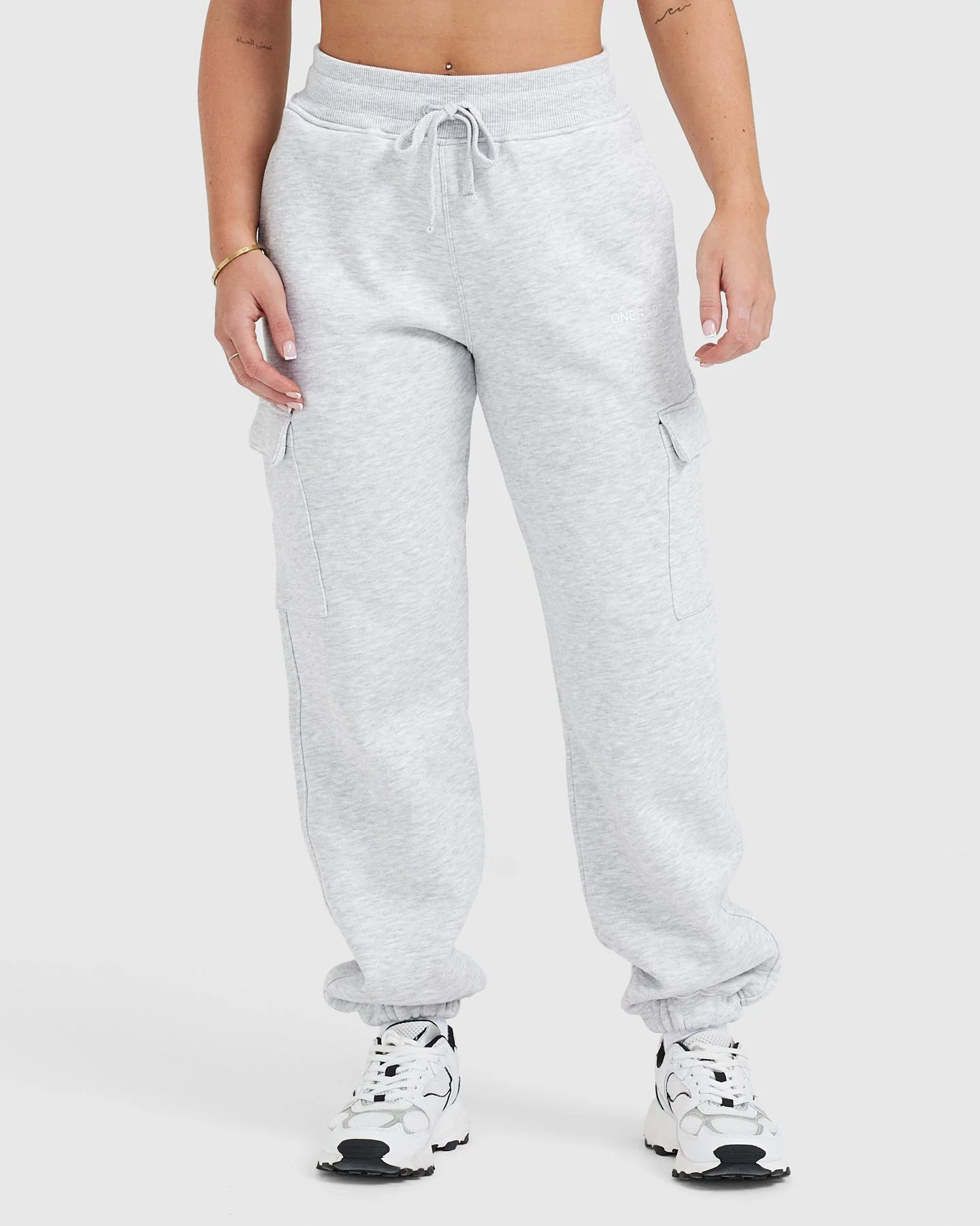 All Day Est 2020 Cargo Joggers | Light Grey Marl