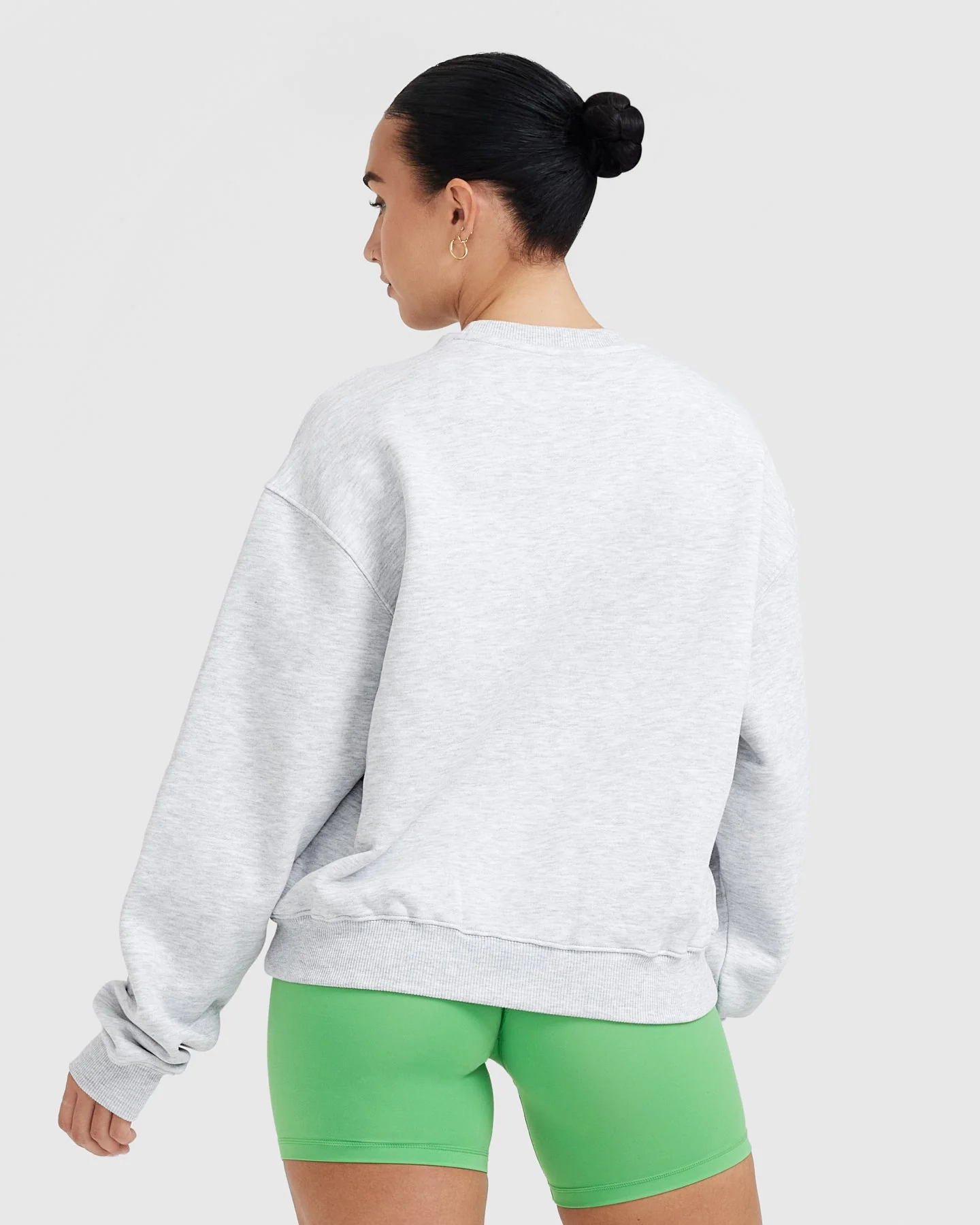 All Day Est 2020 Oversized Sweatshirt | Light Grey Marl - Image 2