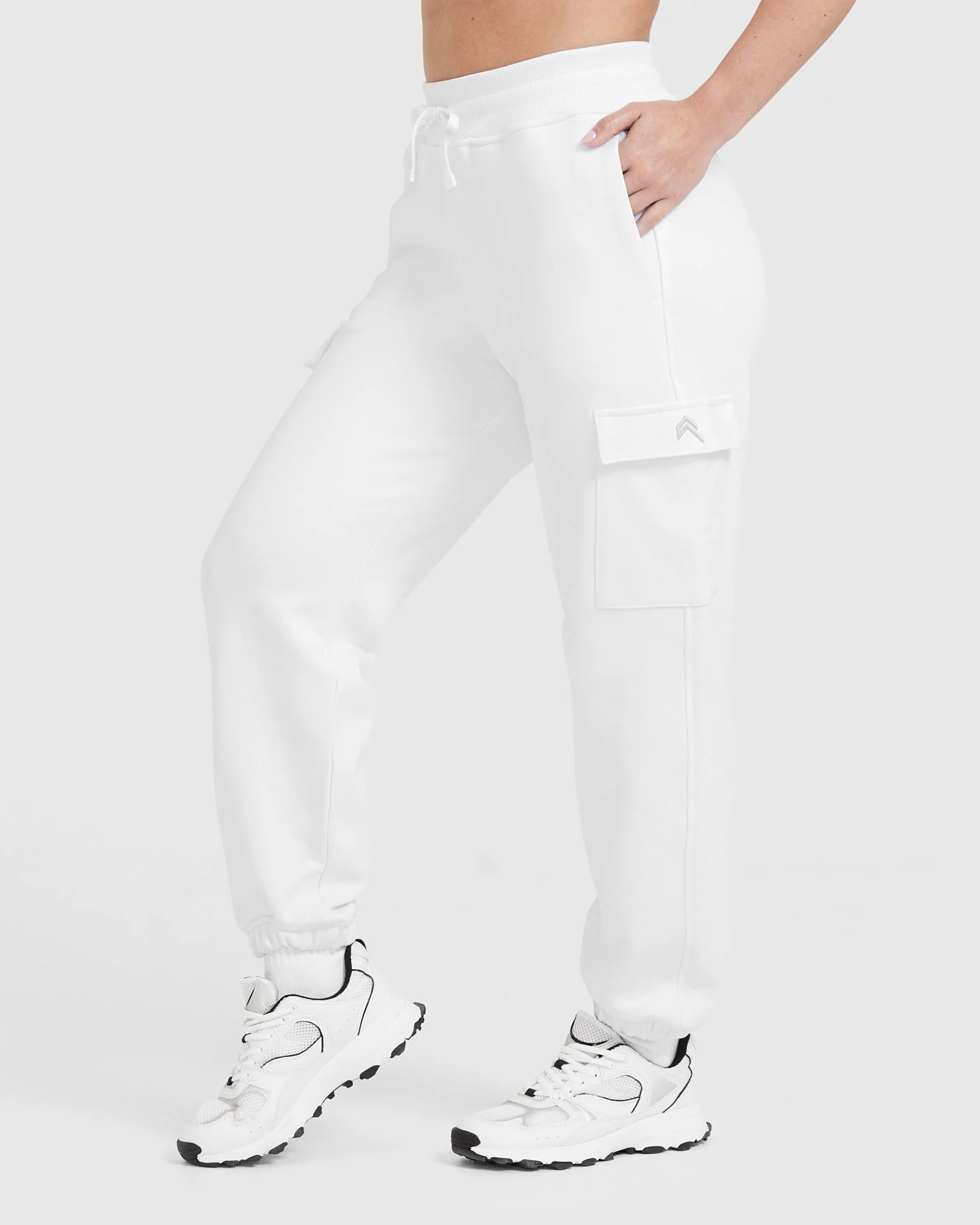 All Day Lightweight Cargo Joggers | White - Image 3