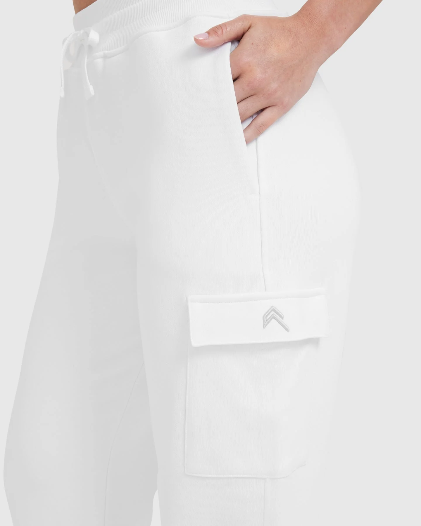 All Day Lightweight Cargo Joggers | White - Image 4