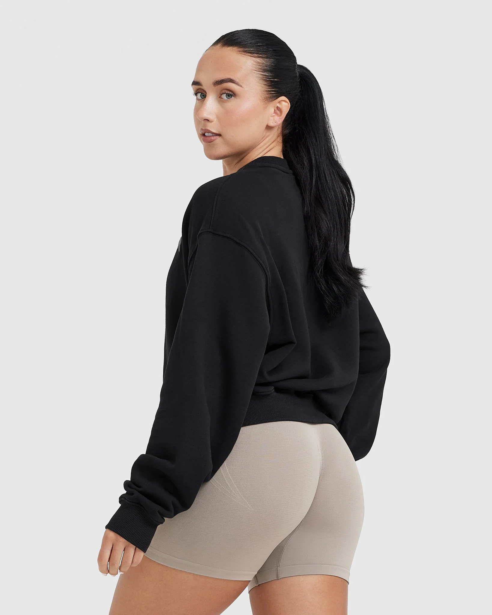 All Day Lightweight Oversized Sweatshirt | Black - Image 2