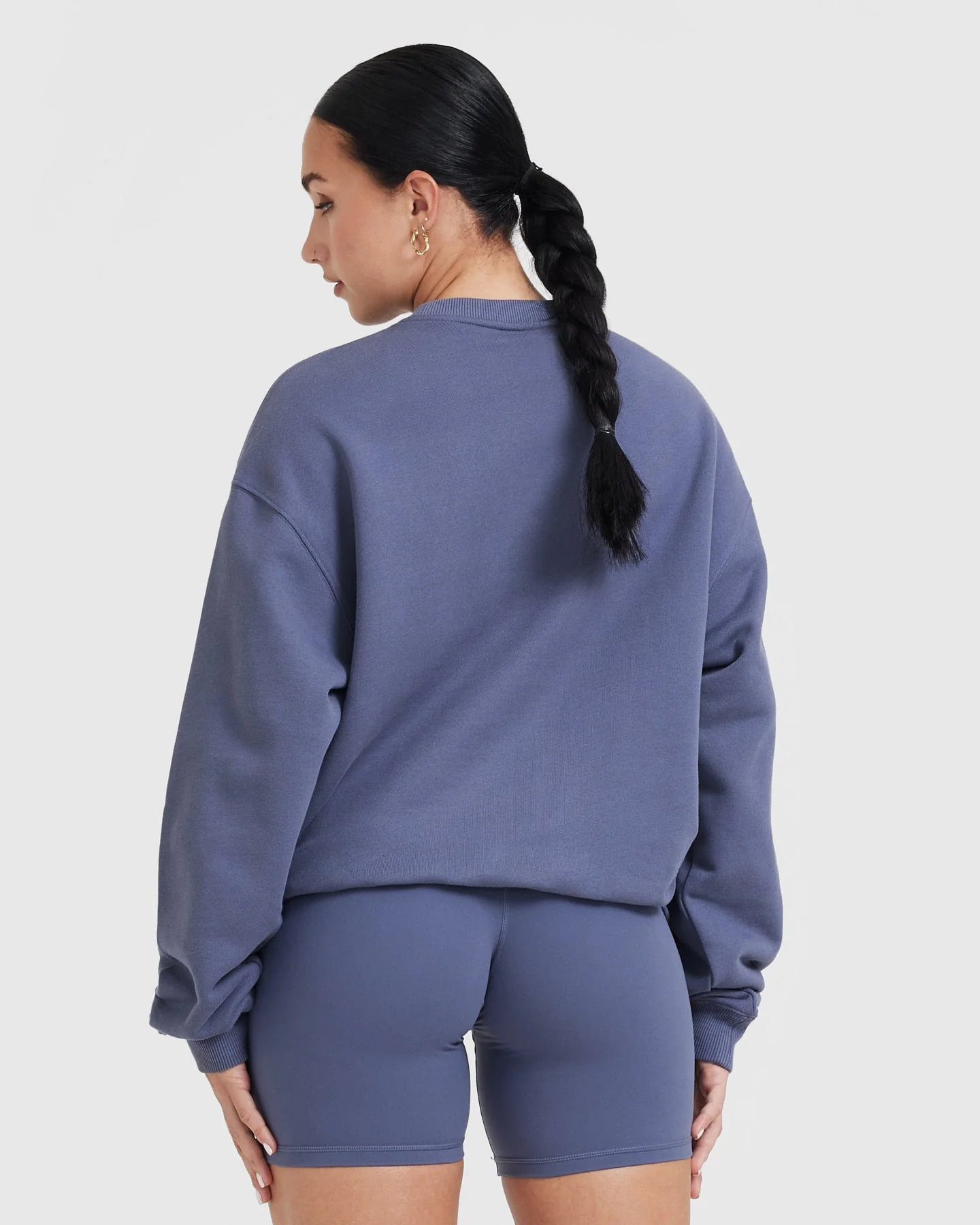 All Day Lightweight Oversized Sweatshirt | Slate Blue - Image 2