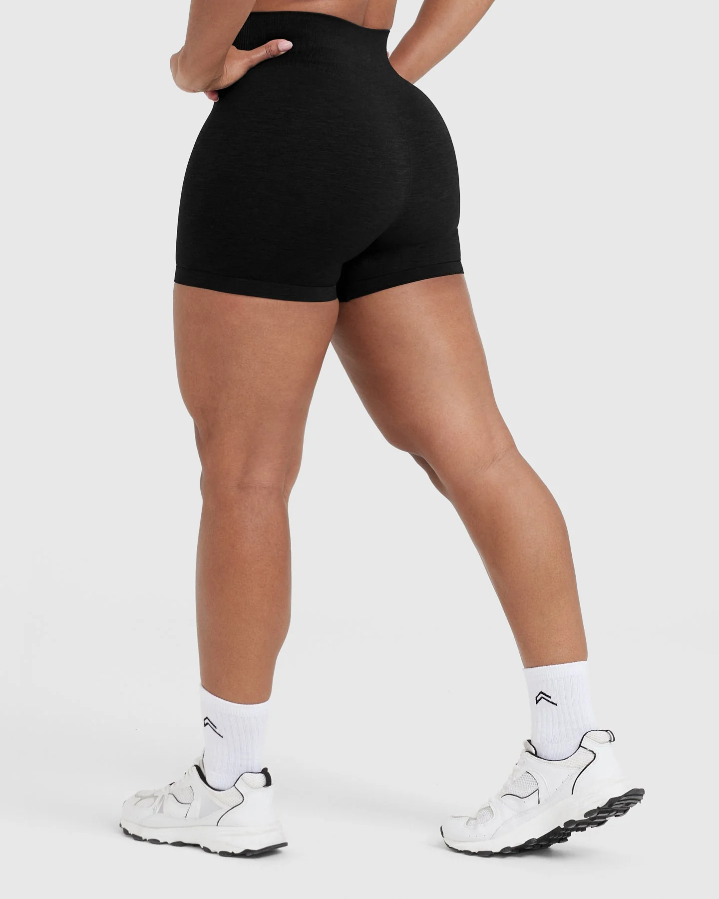 Classic Seamless 2.0 Booty Shorts | Black Marl - Image 2