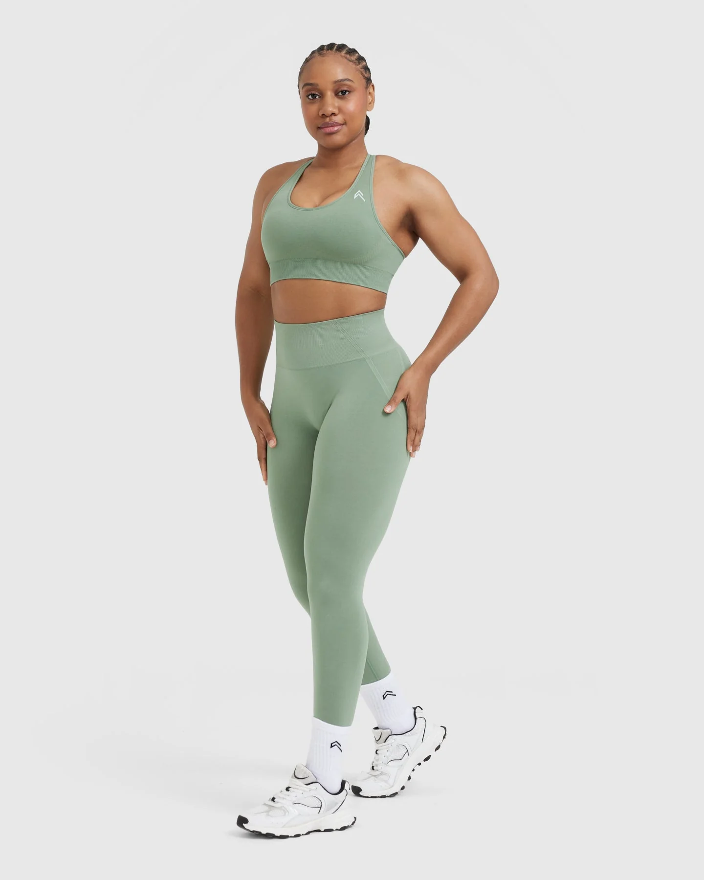 Classic Seamless 2.0 Bralette | Sage Marl - Image 3