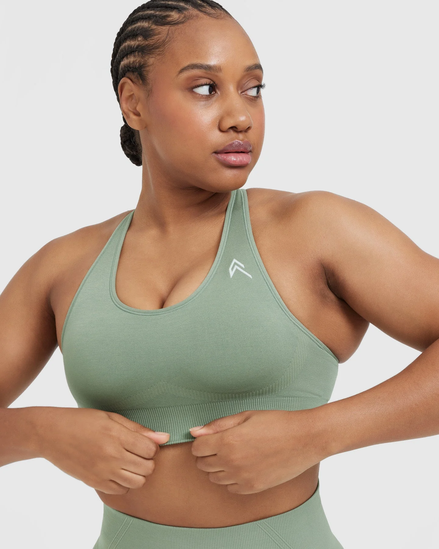 Classic Seamless 2.0 Bralette | Sage Marl - Image 4