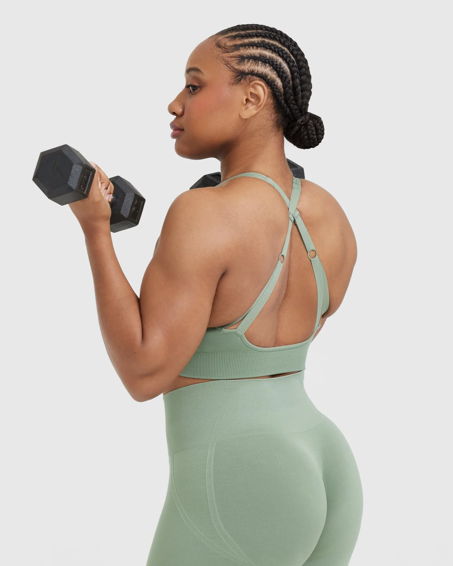 Classic Seamless 2.0 Bralette | Sage Marl - Image 6