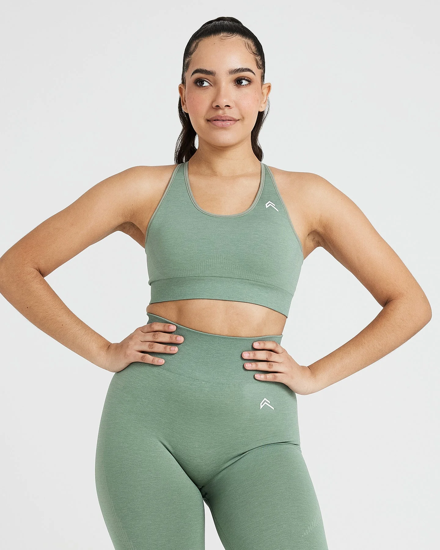 Classic Seamless 2.0 Bralette | Sage Marl - Image 3