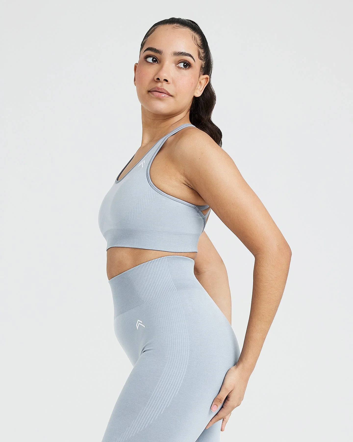 Classic Seamless 2.0 Bralette | Smoke Grey Marl - Image 3