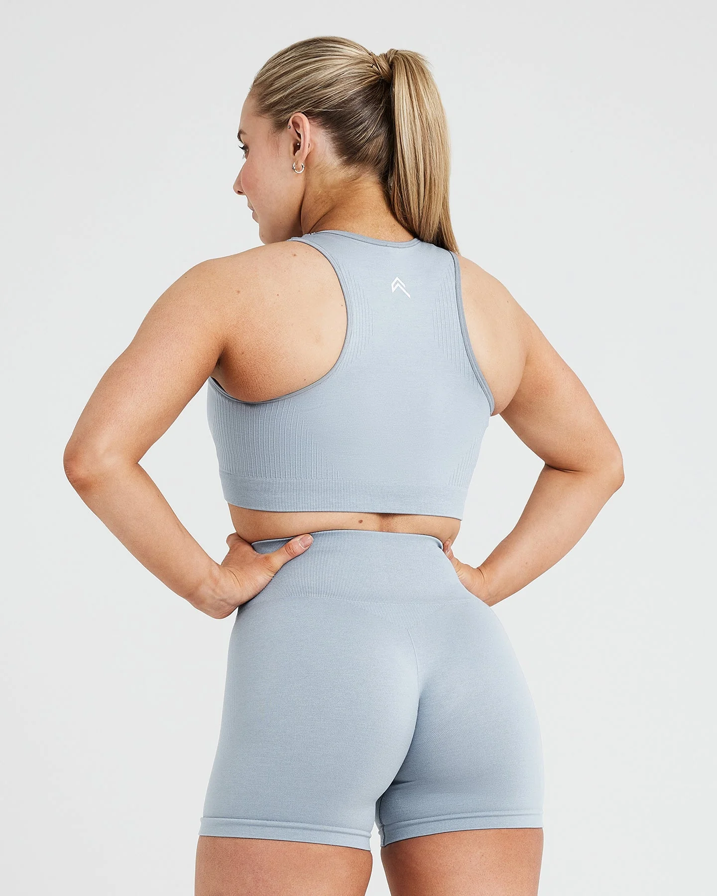 Classic Seamless 2.0 Crop Top | Smoke Grey Marl - Image 4