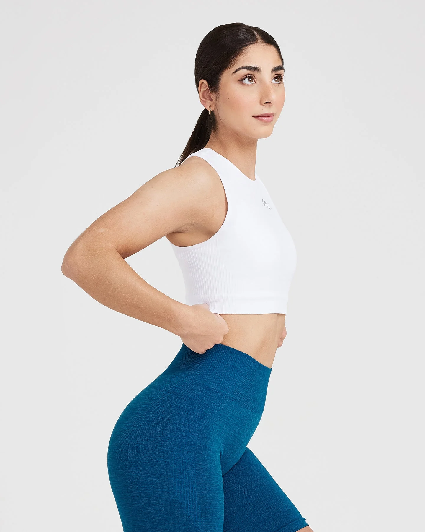 Classic Seamless 2.0 Crop Top | White - Image 2