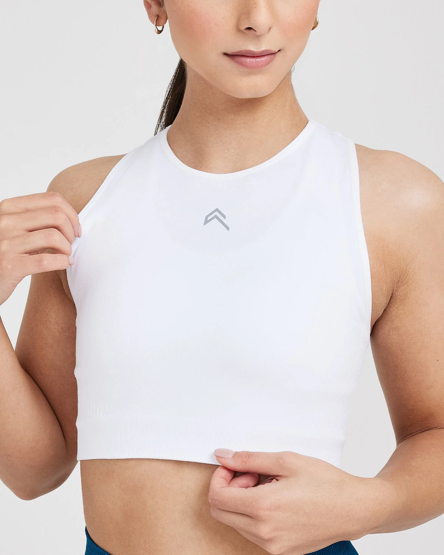 Classic Seamless 2.0 Crop Top | White - Image 4