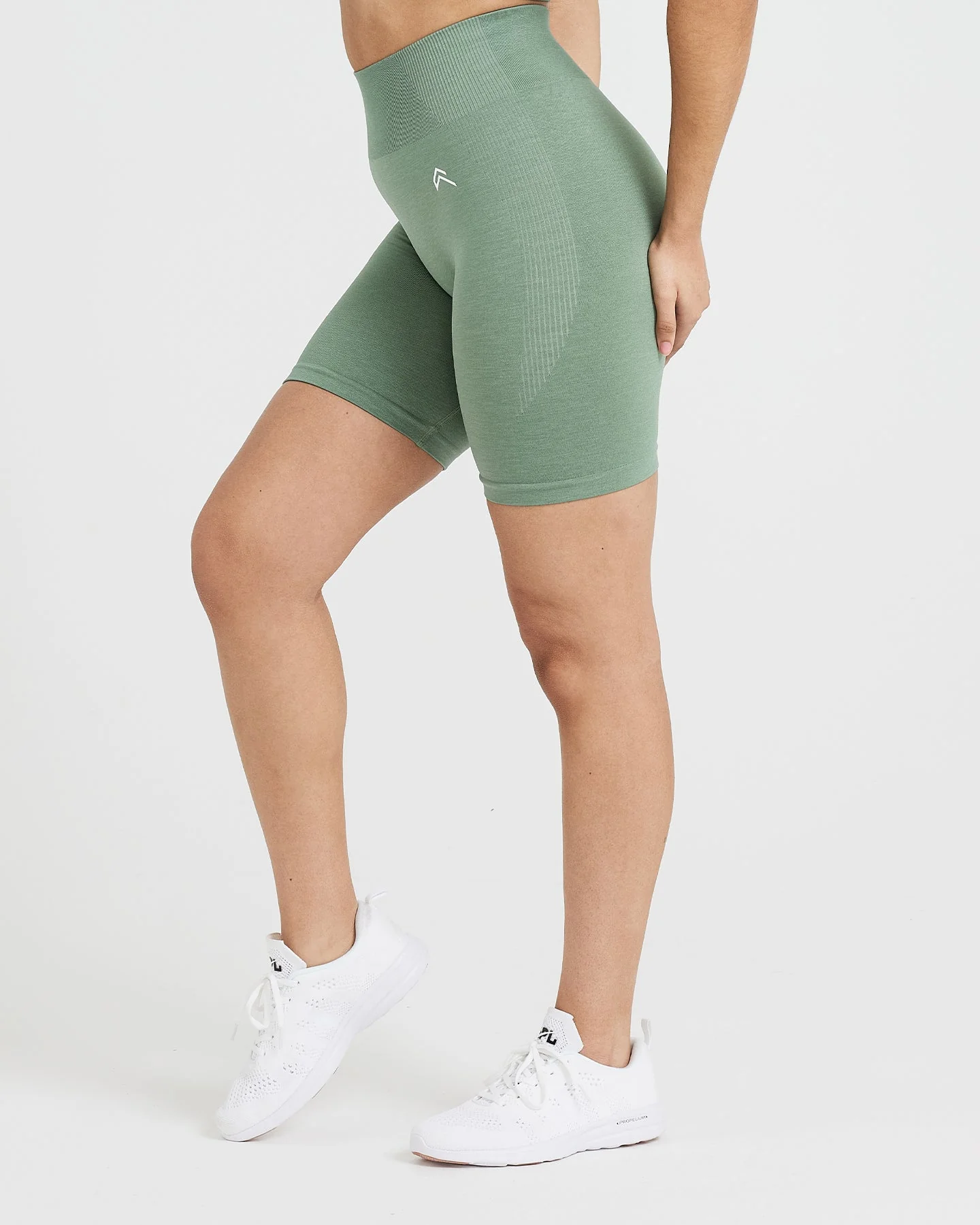 Classic Seamless 2.0 Cycling Shorts | Sage Marl - Image 2