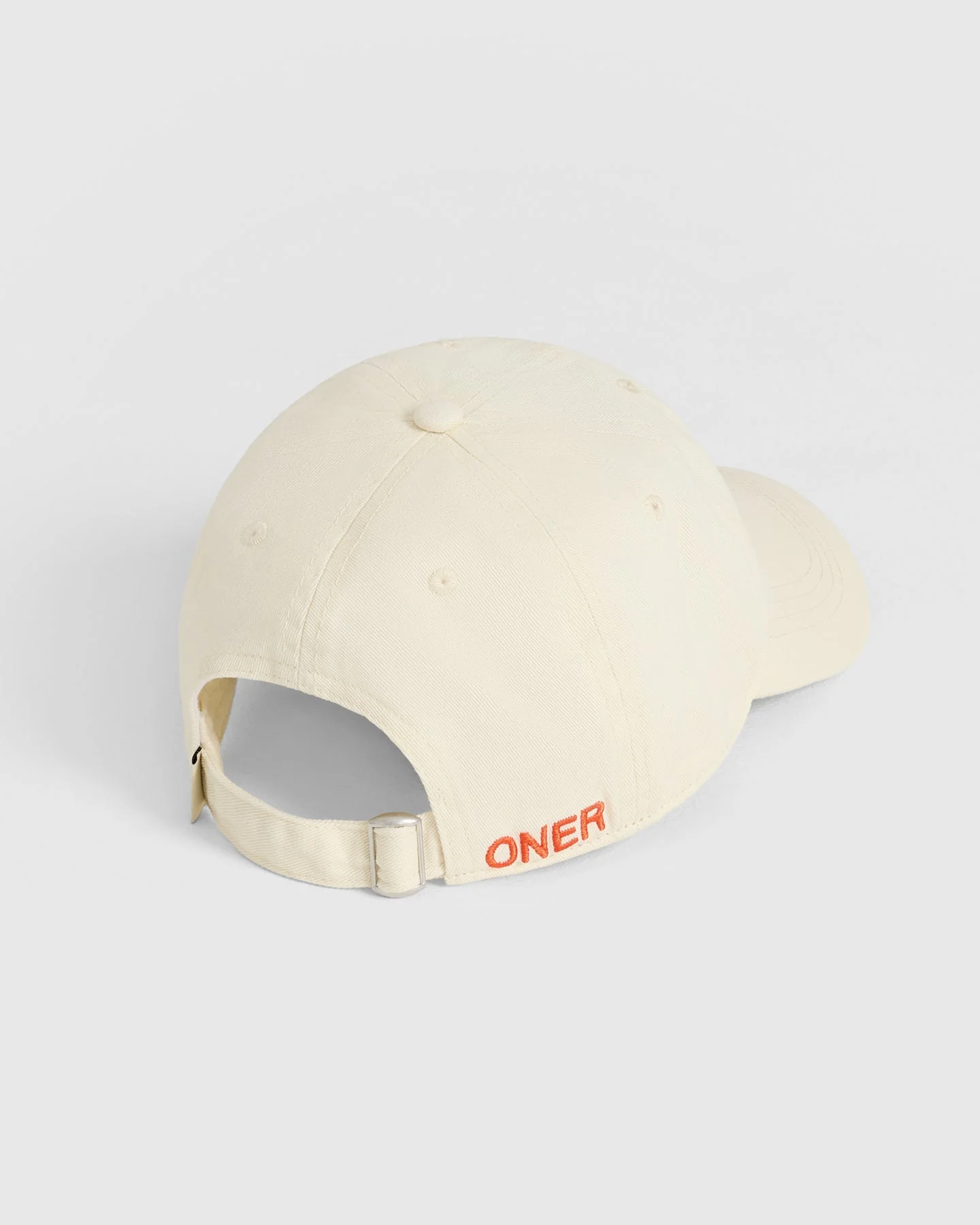 Classic Baseball Cap | Off White/Charged Orange - Image 2