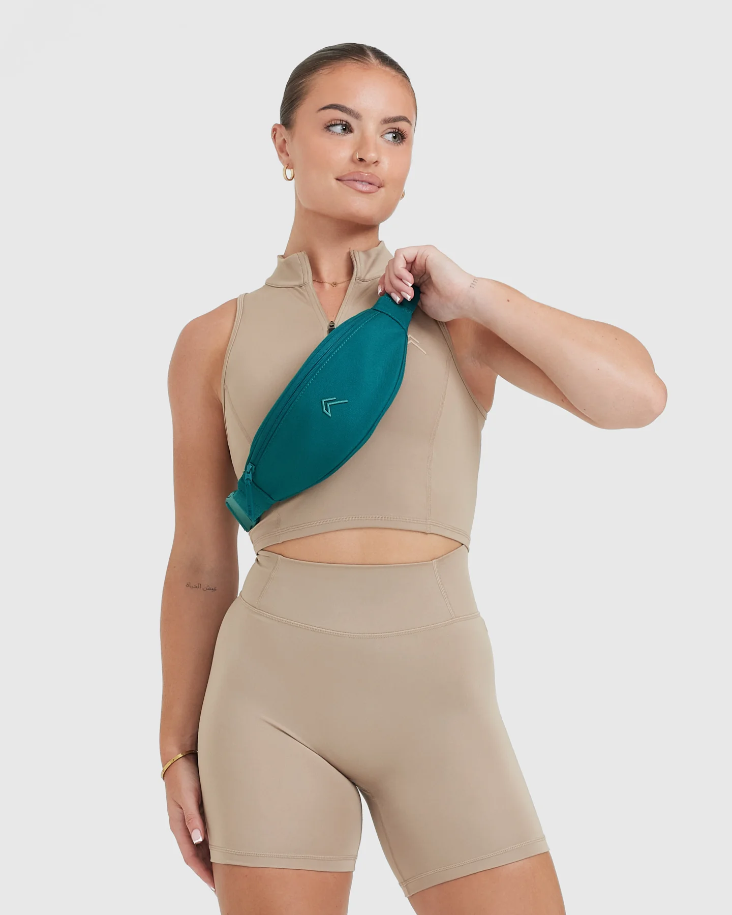 Classic Canvas Bumbag | Marine Teal - Image 2