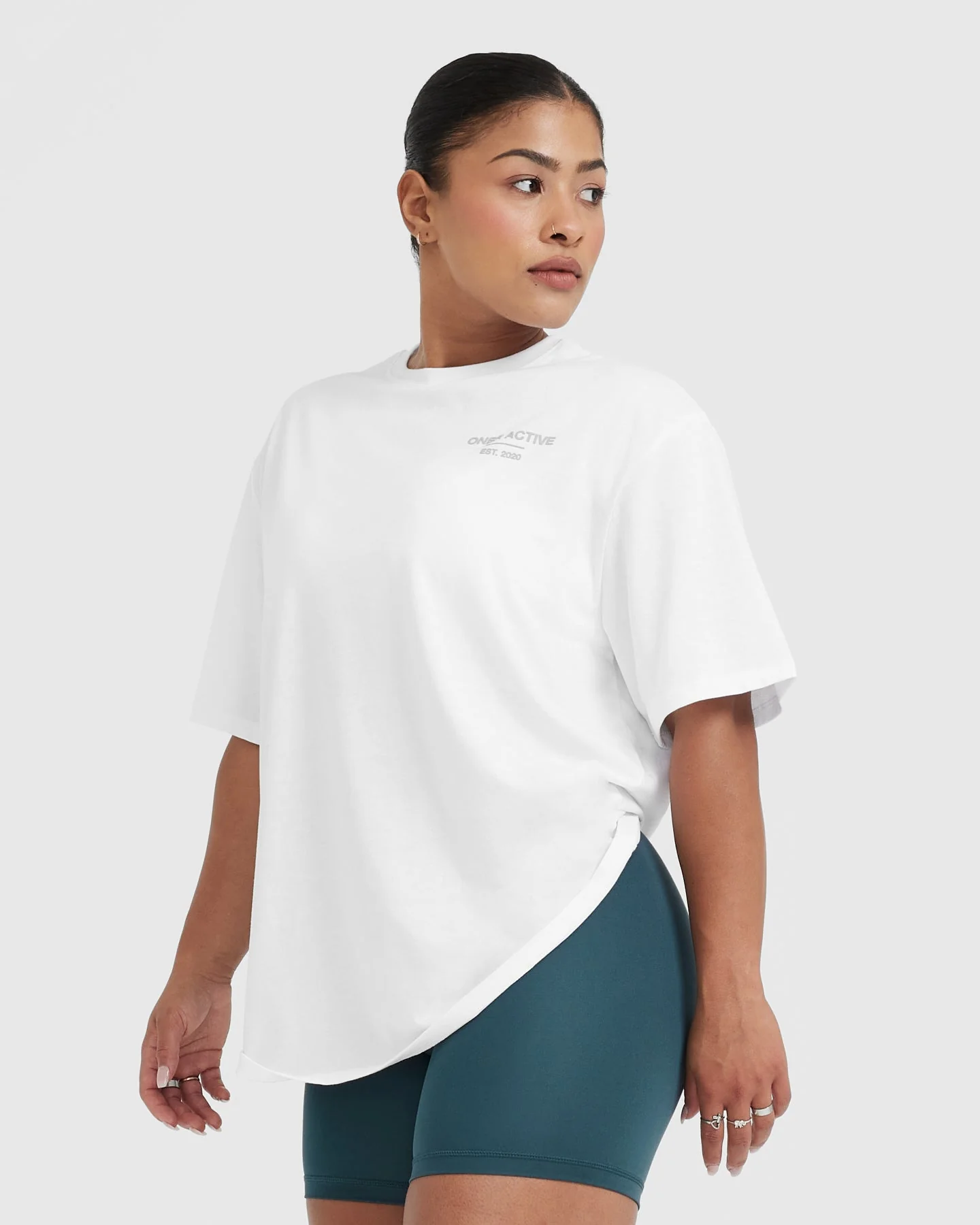 Classic Lifters Graphic Oversized Lightweight T-Shirt | White - Image 3