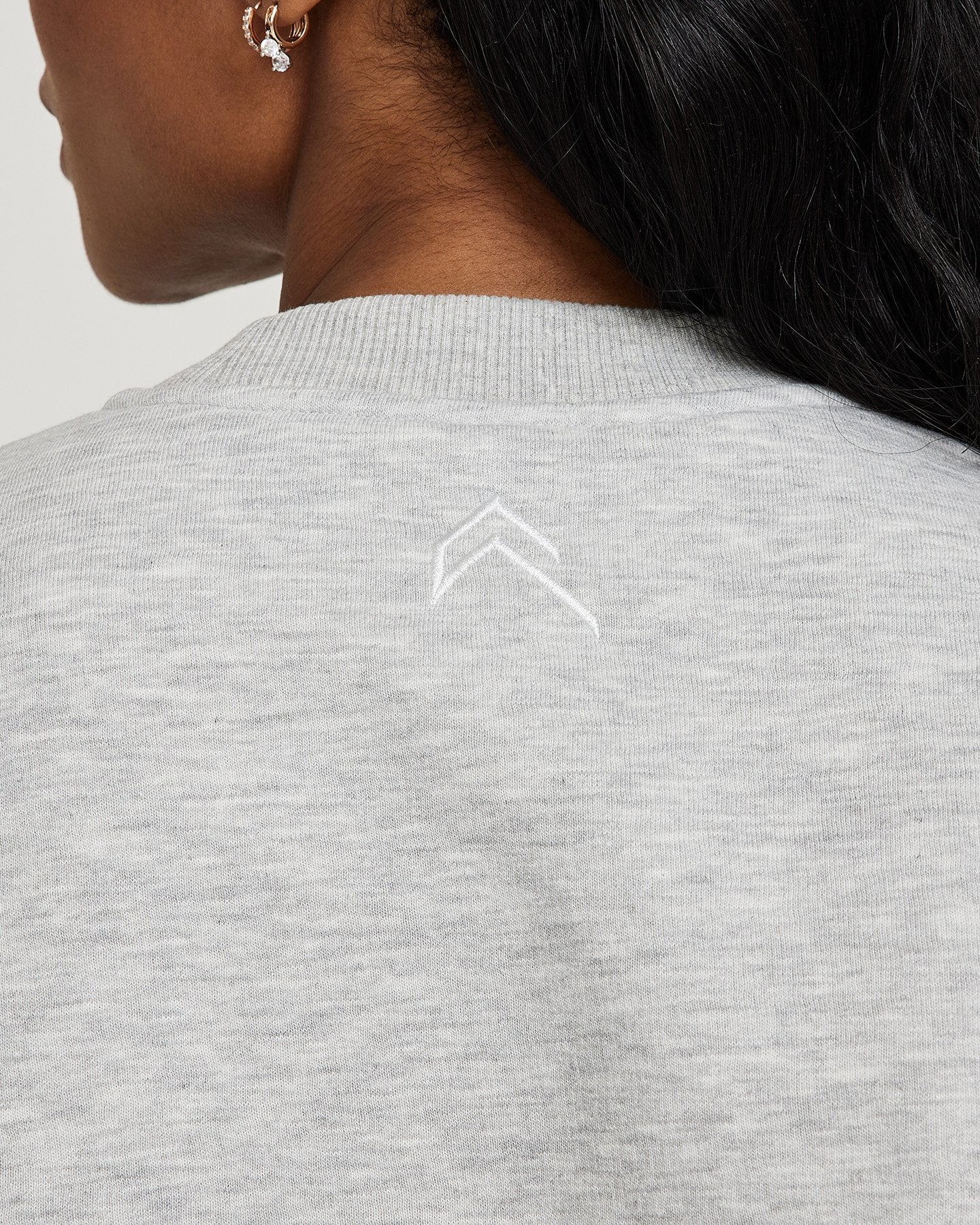 Classic Lounge Oversized Crew Neck | Silver Marl - Image 5
