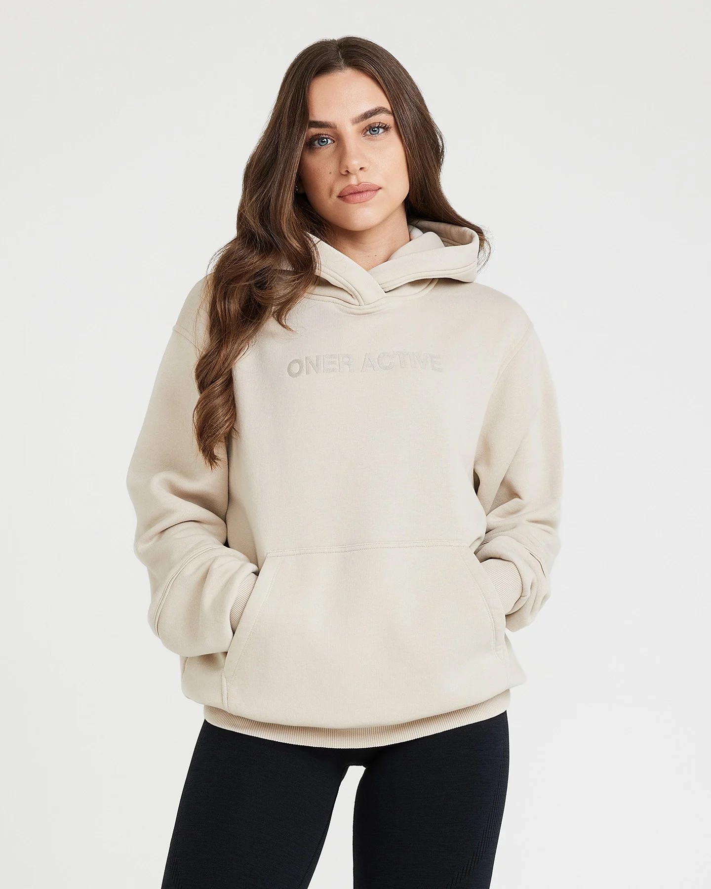 Classic Lounge Oversized Hoodie | Sand - Image 2