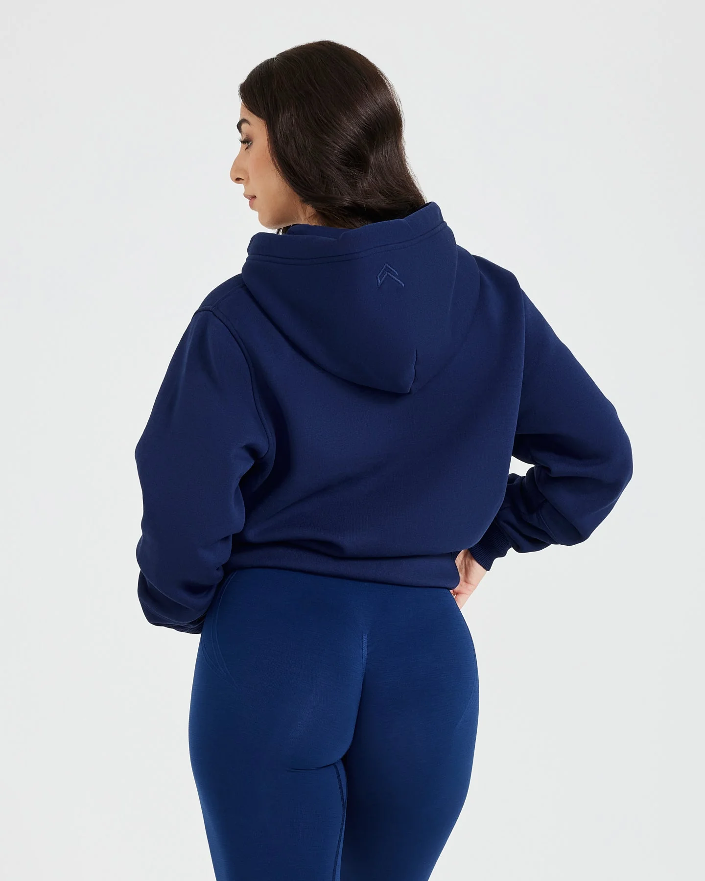 Classic Lounge Oversized Zip Through Hoodie | Midnight - Image 2