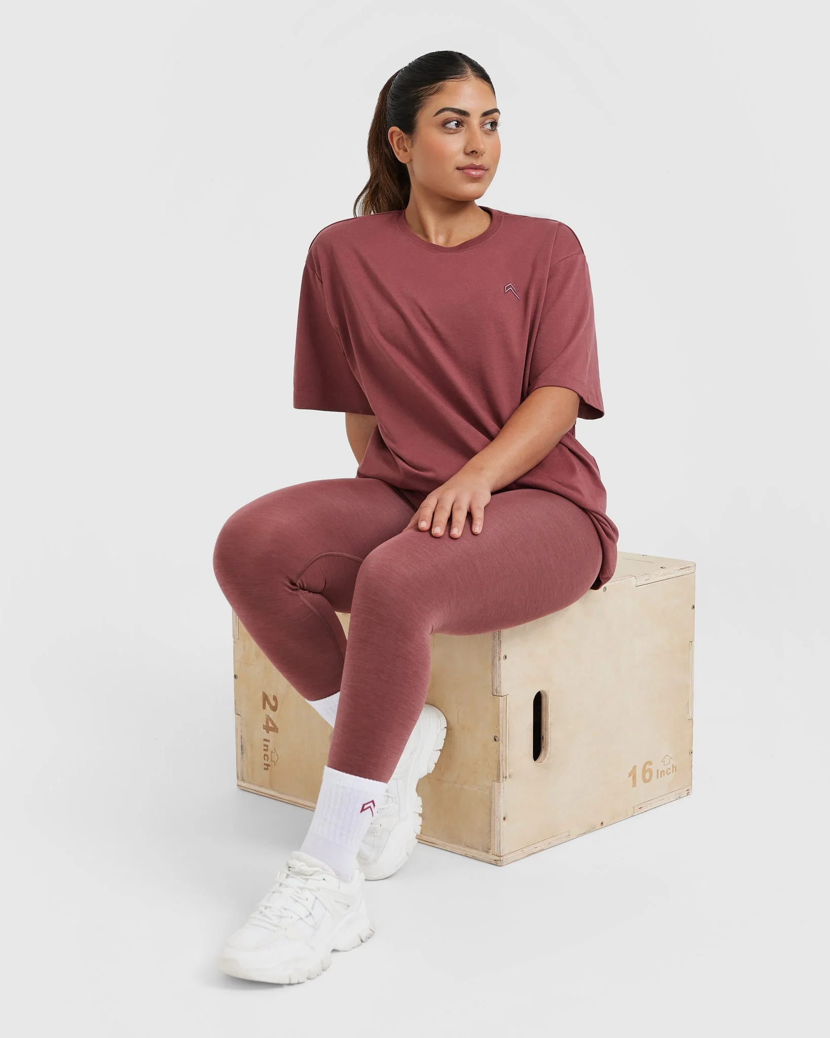 Classic Oversized Lightweight T-Shirt | Berry - Image 3
