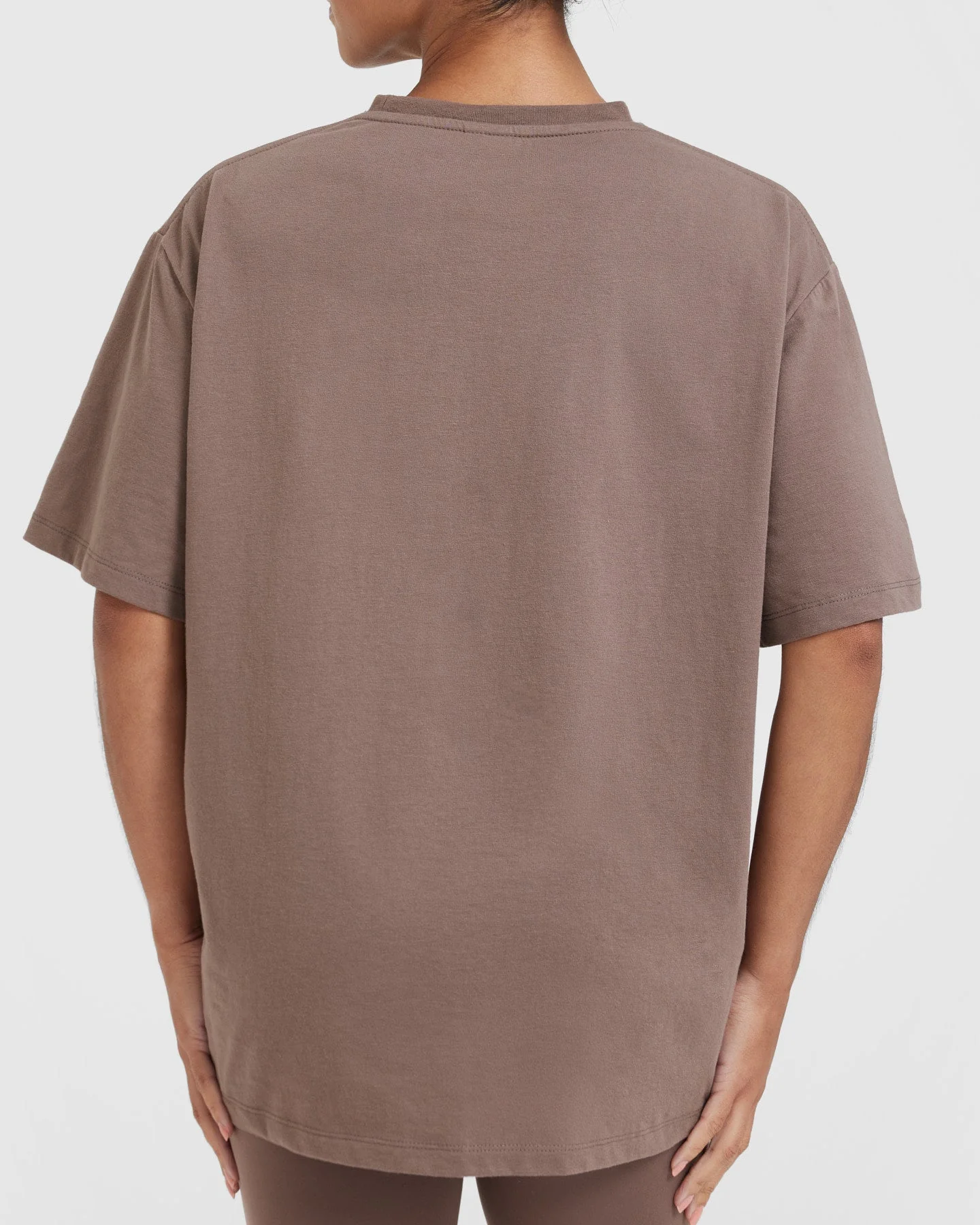 Classic Oversized Lightweight T-Shirt | Cool Brown - Image 4