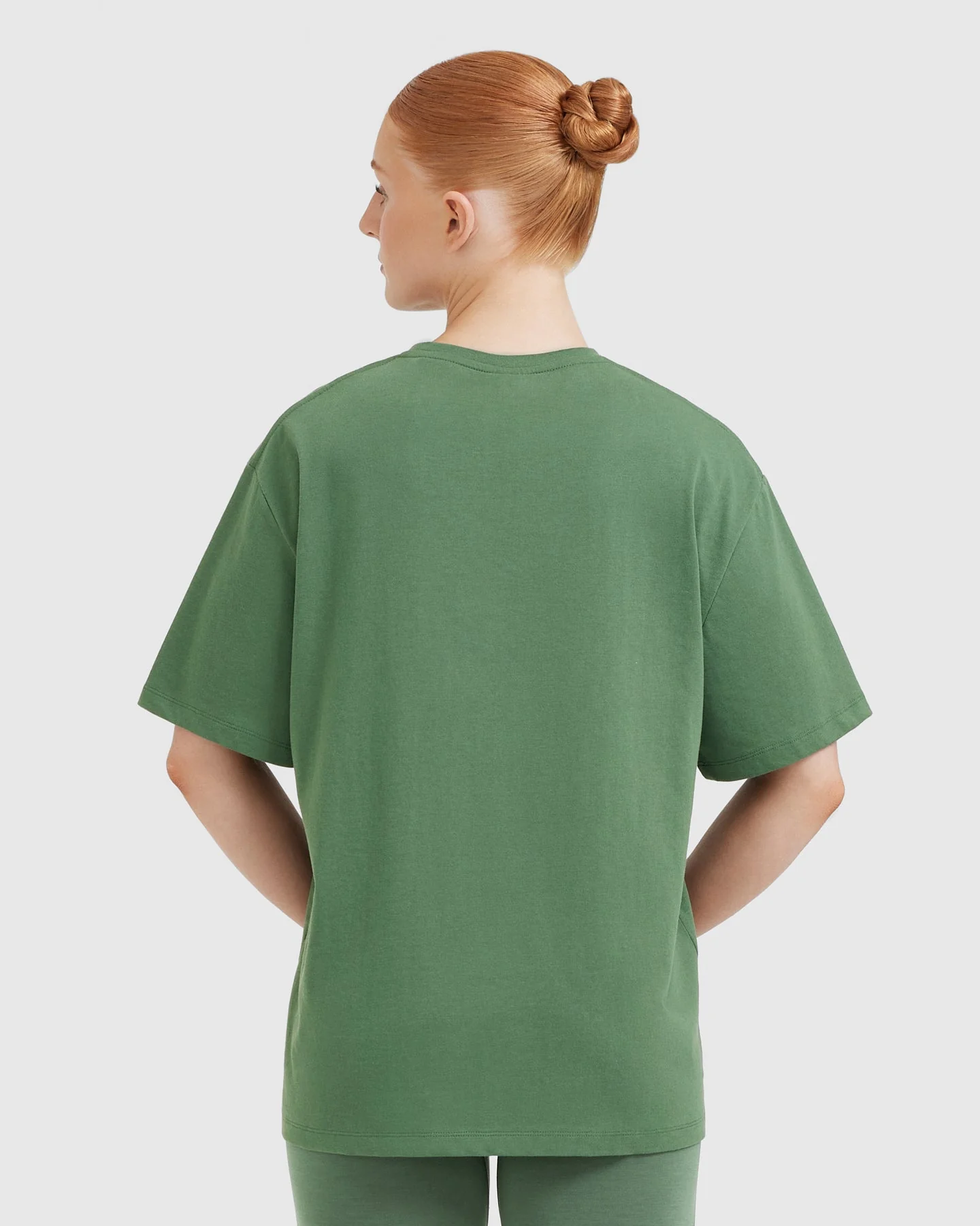 Classic Oversized Lightweight T-Shirt | Forest Green - Image 2