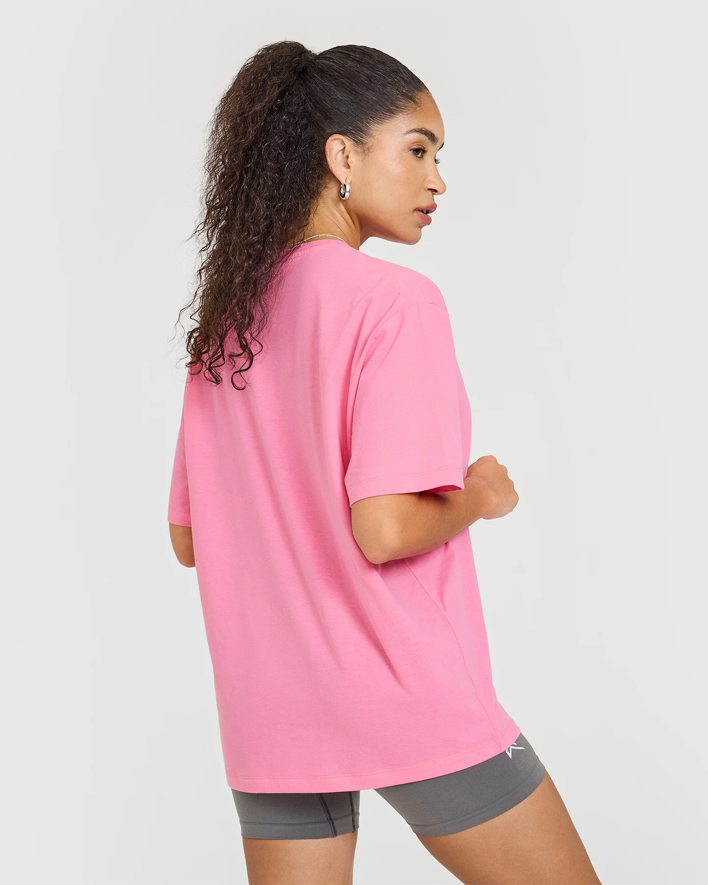 Classic Oversized Lightweight T-Shirt | Peony Pink - Image 2