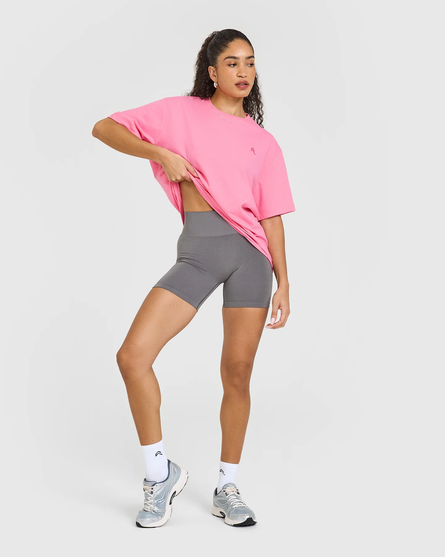 Classic Oversized Lightweight T-Shirt | Peony Pink - Image 3