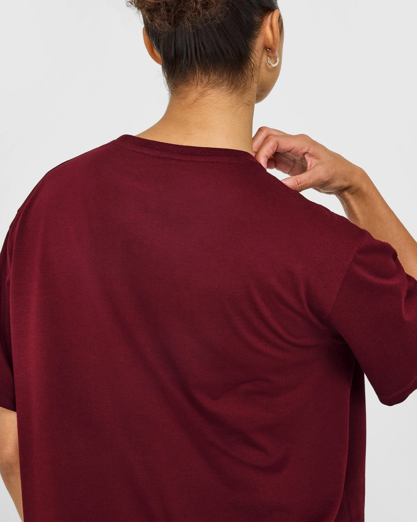Classic Oversized Lightweight T-Shirt | Rosewood - Image 5
