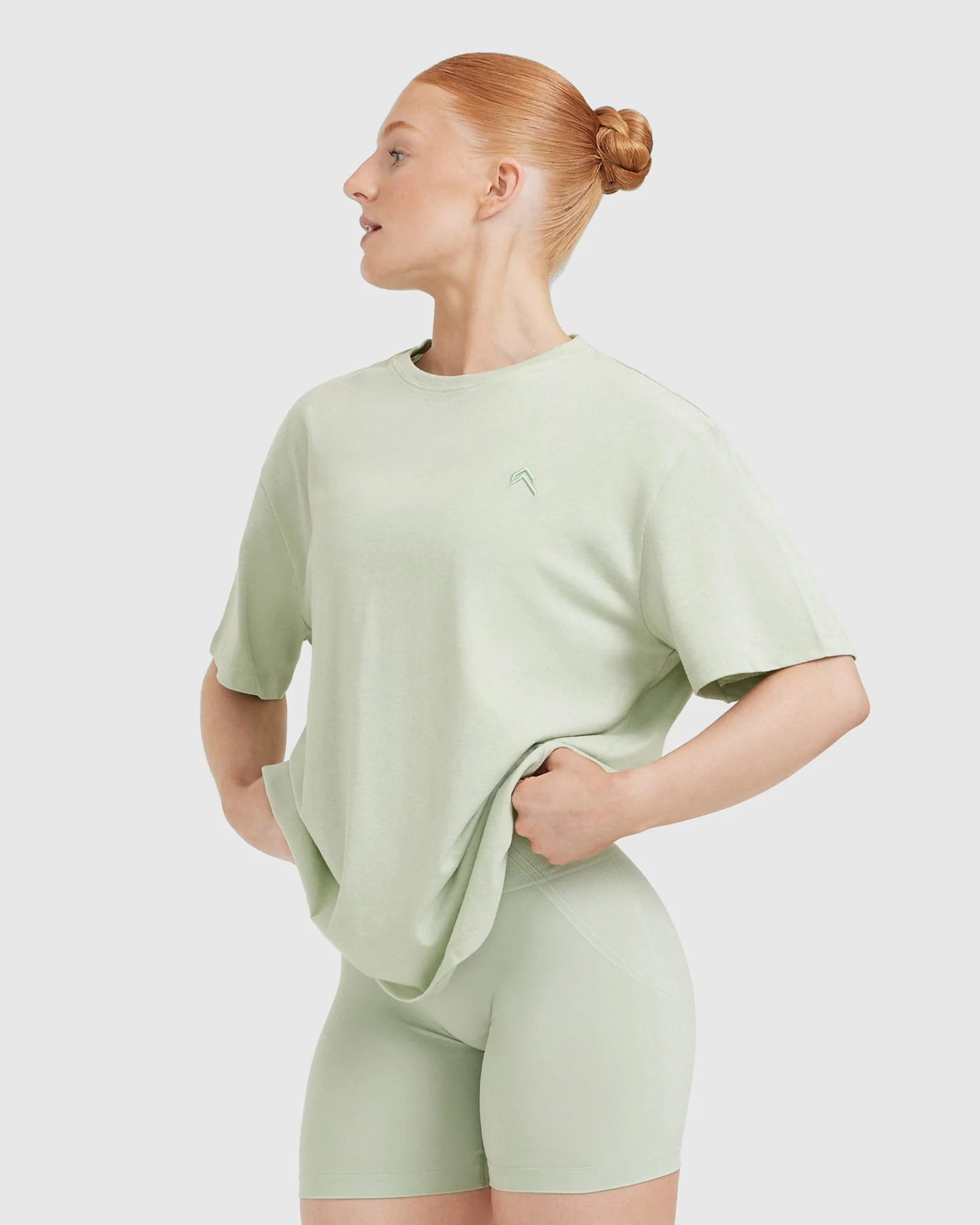 Classic Oversized Lightweight T-Shirt | Tea Green - Image 3