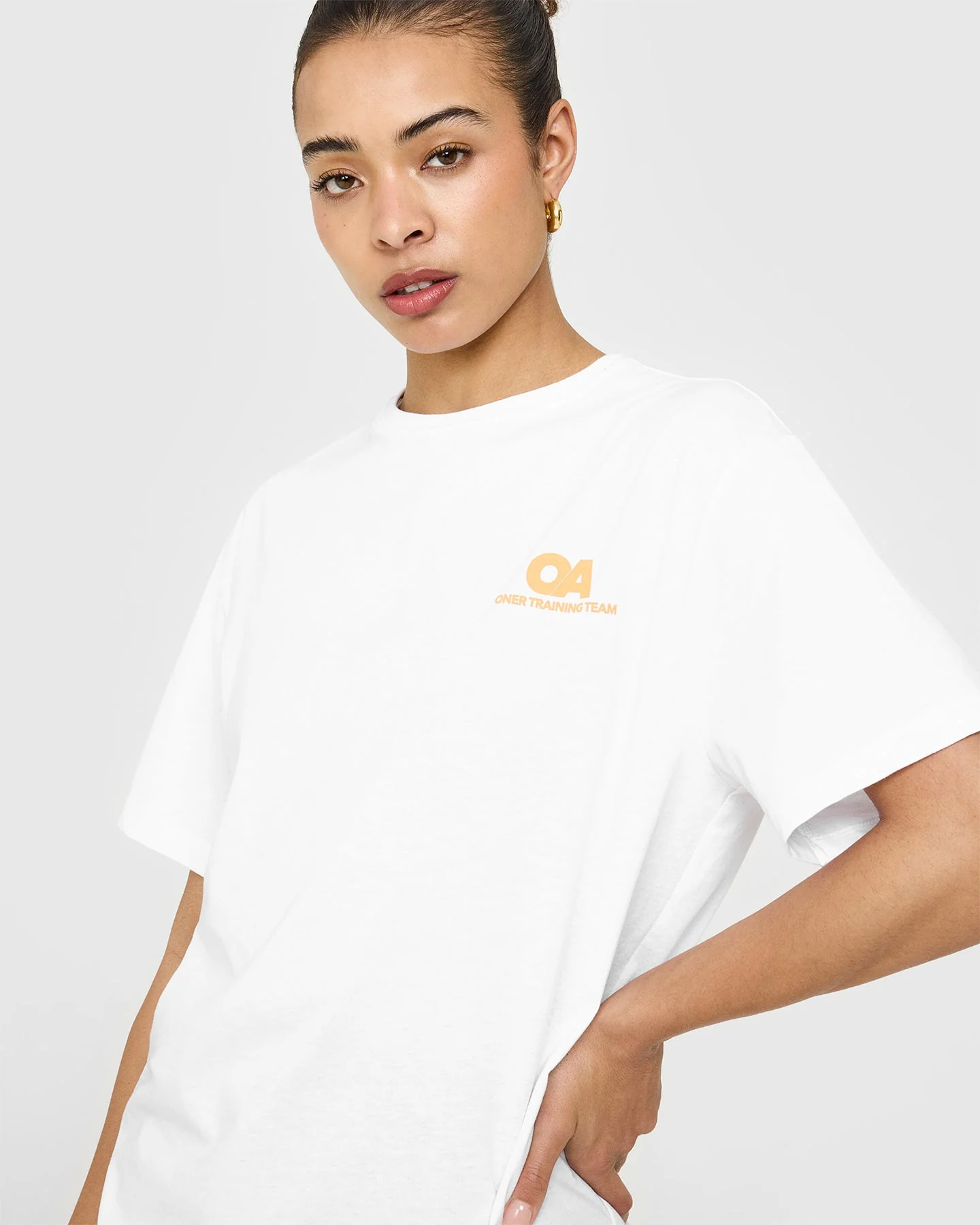 Classic Oversized Lightweight T-Shirt with Printed Graphic | White - Image 5