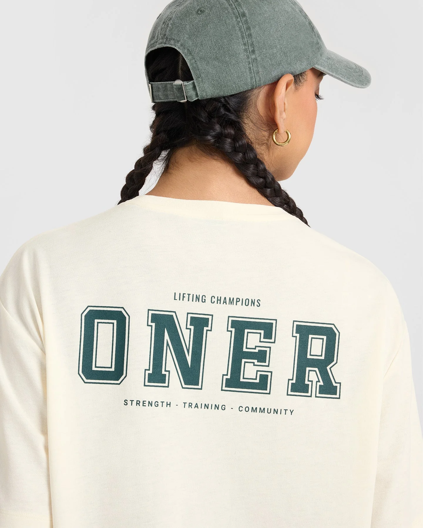 Classic Oversized Lightweight T-Shirt with Printed Logo | Off White - Image 4