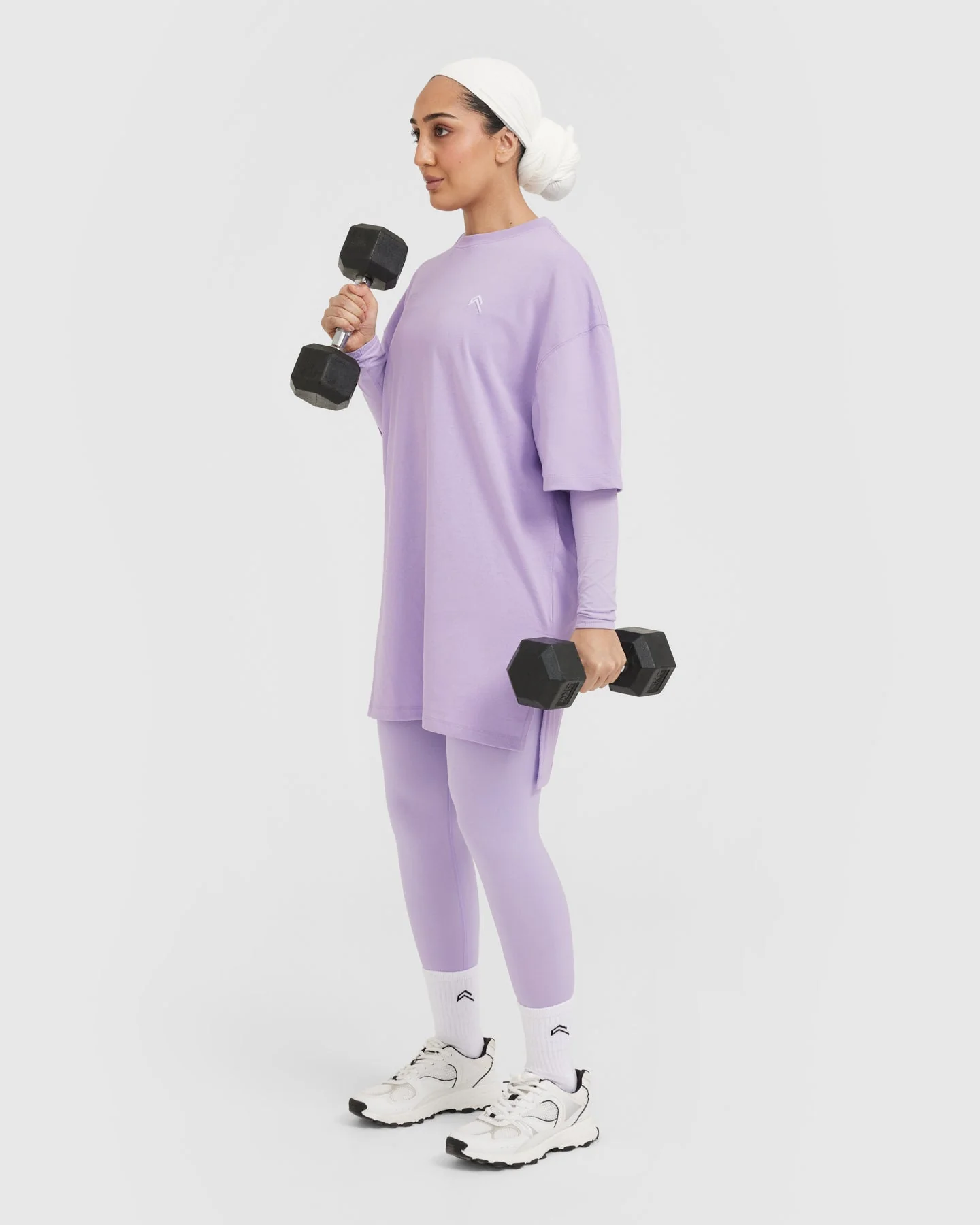 Classic Oversized Longline T-Shirt | Wisteria Purple - Image 6