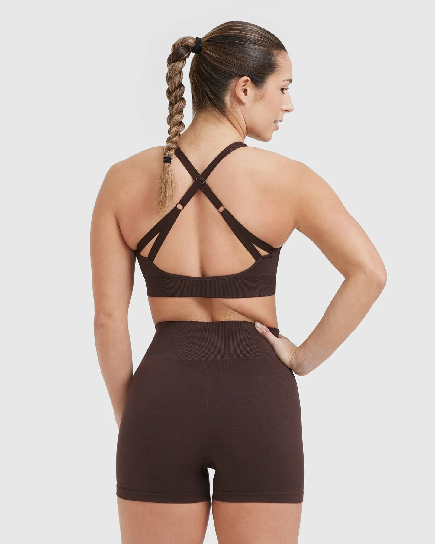 Classic Seamless 2.0 Bralette | 70% Cocoa Marl - Image 2
