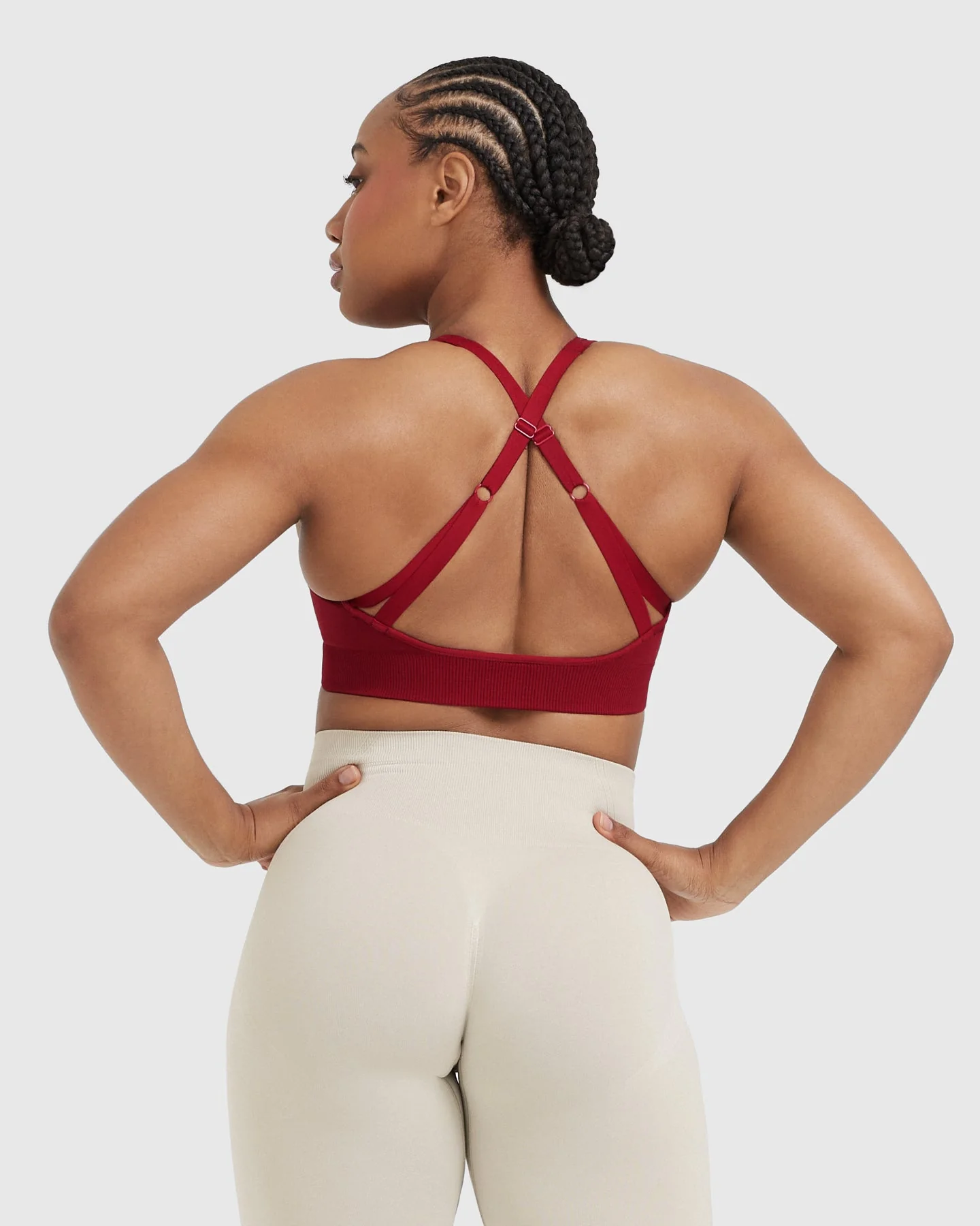 Classic Seamless 2.0 Bralette | Red Wine Marl - Image 2