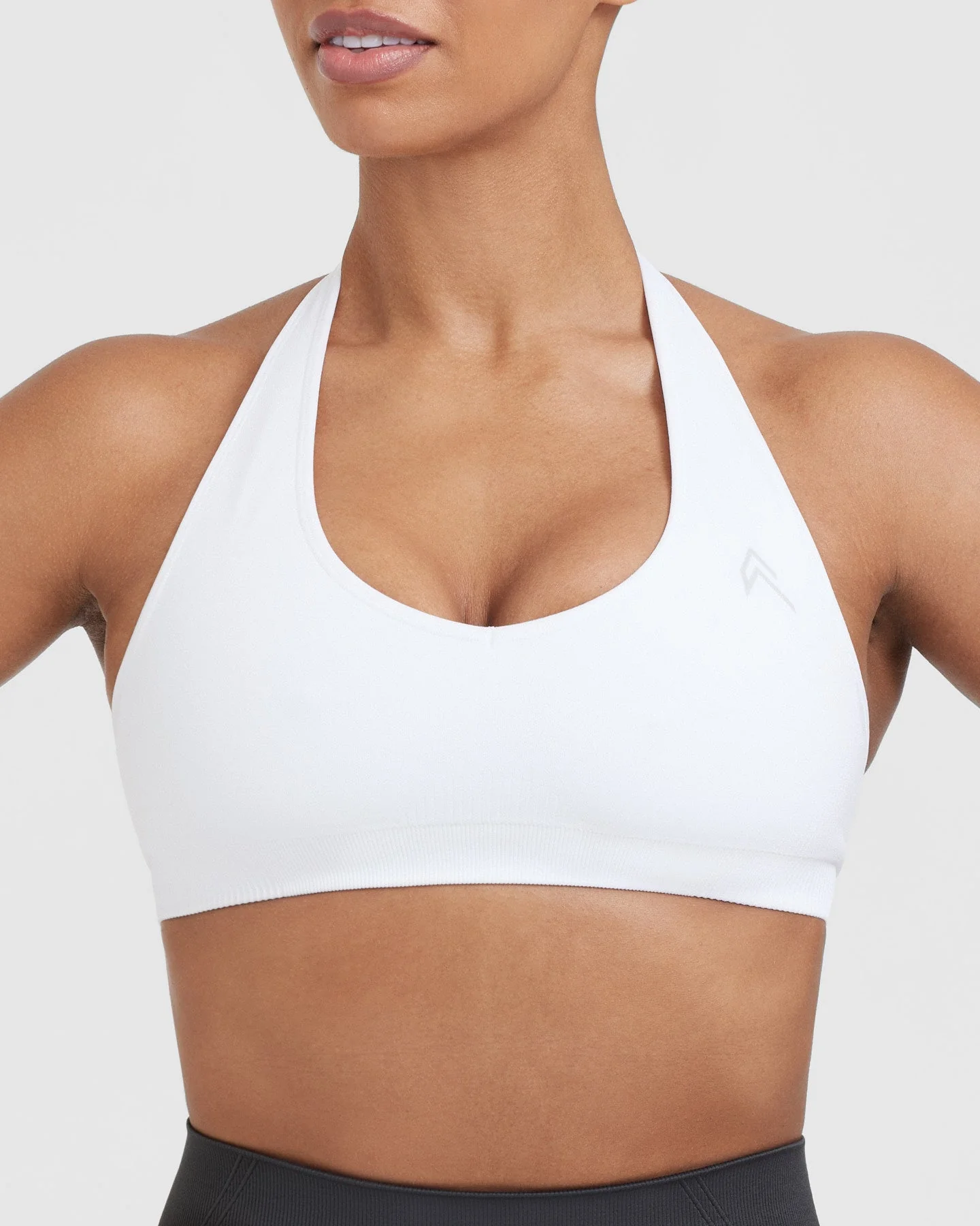 Classic Seamless 2.0 Halter Neck Bralette | White - Image 4