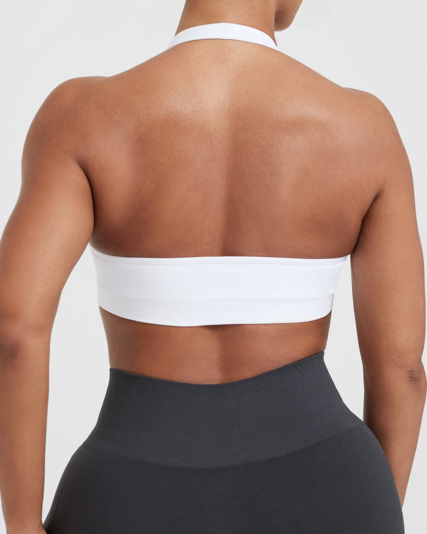Classic Seamless 2.0 Halter Neck Bralette | White - Image 5