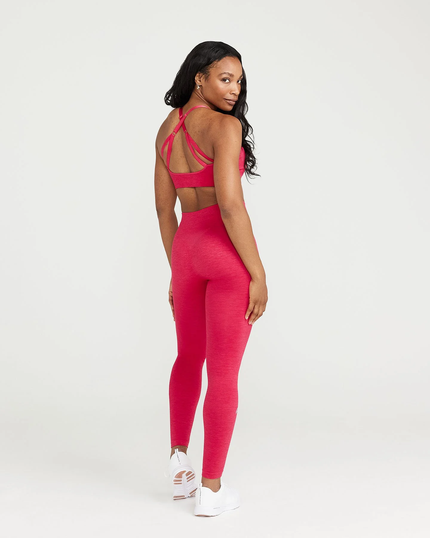 Classic Seamless Sports Bra | Berry Bloom Marl - Image 3