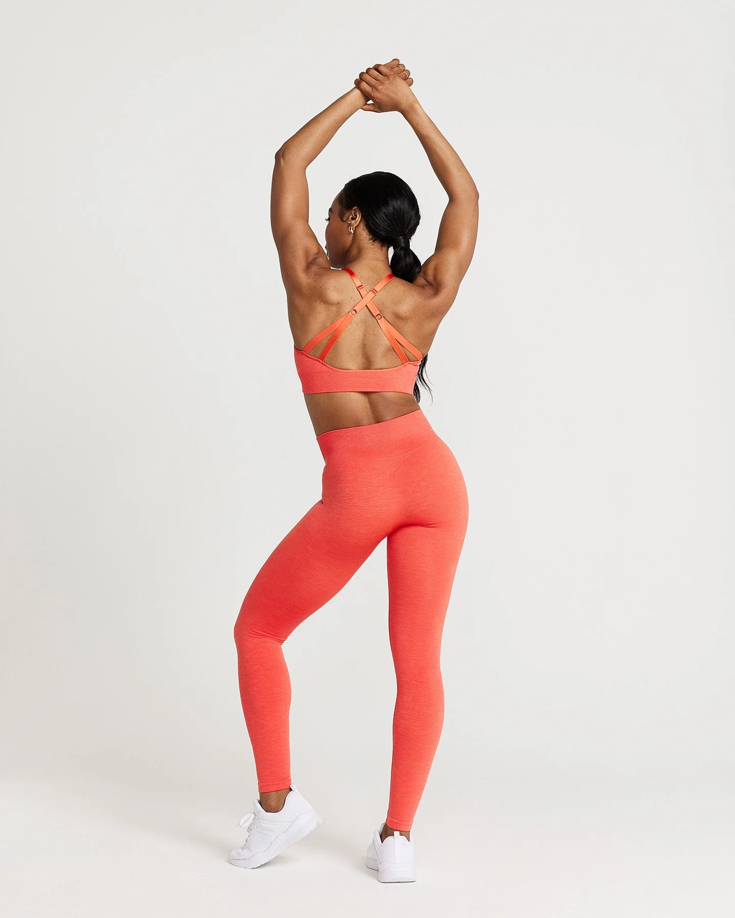 Classic Seamless Sports Bra | Coral Marl - Image 2