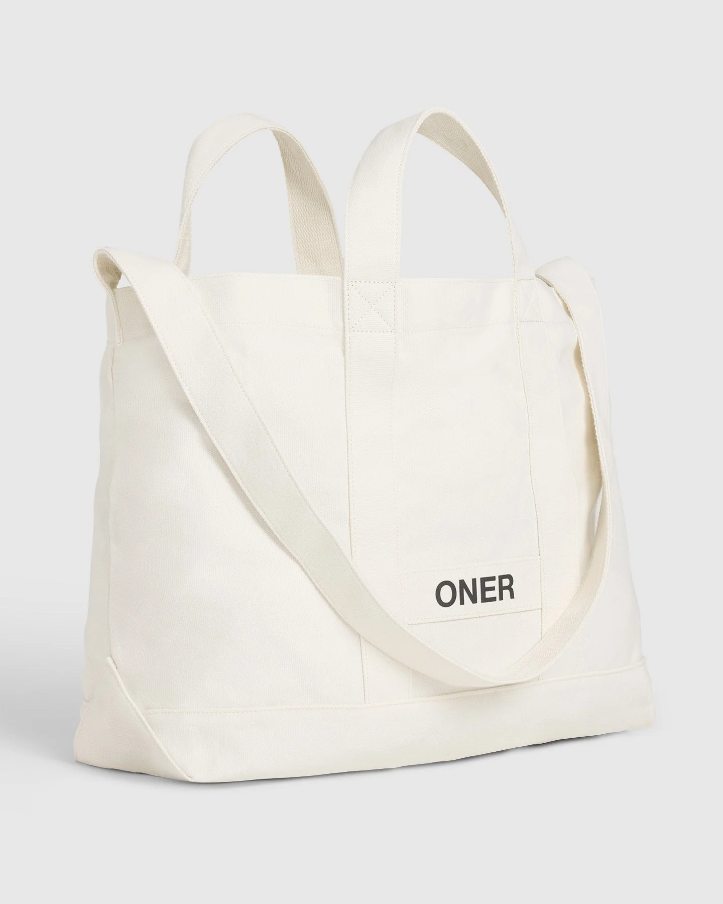 Cotton Canvas Tote | Off White - Image 4