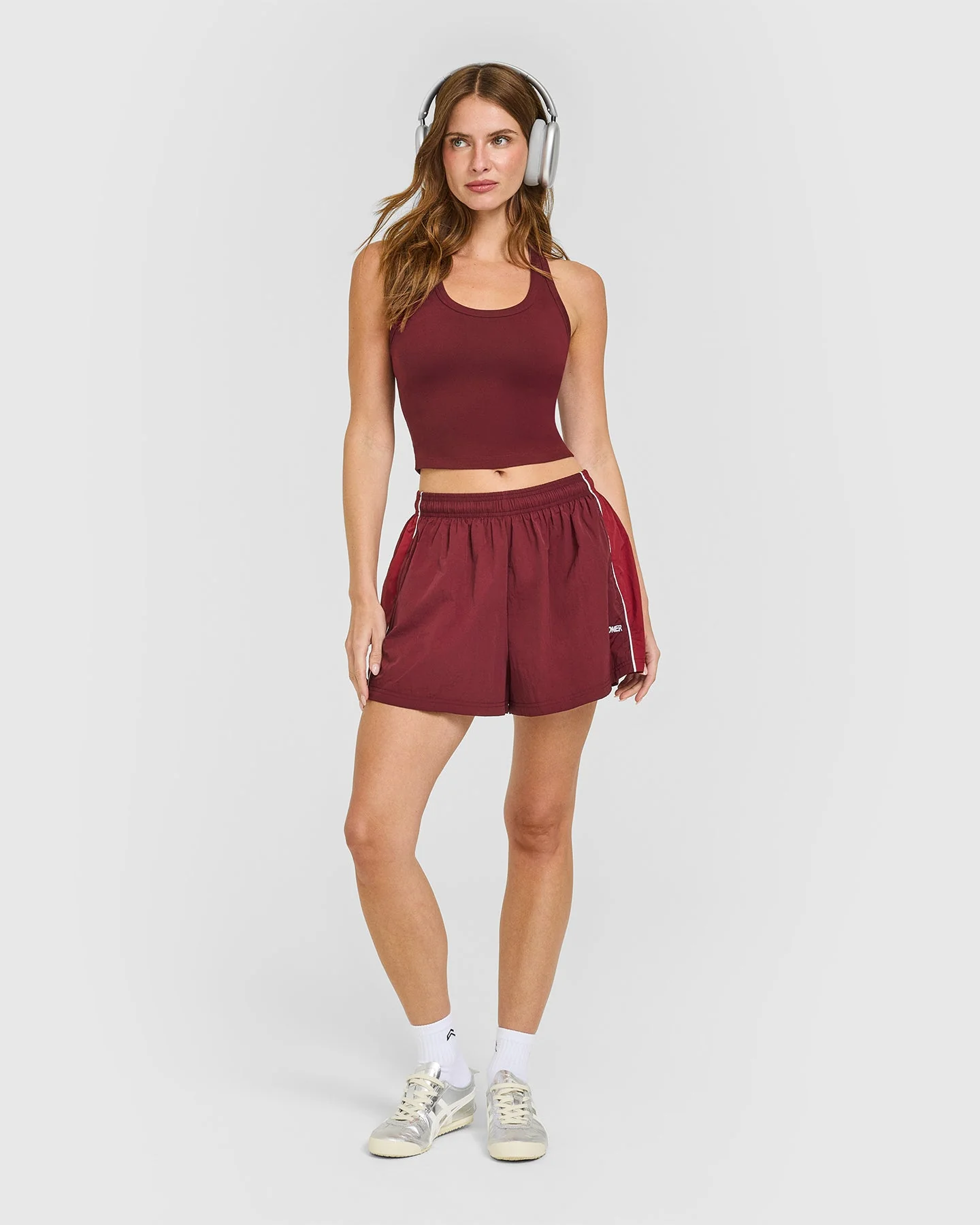 Cotton Fitted Mid Vest | Rosewood - Image 3