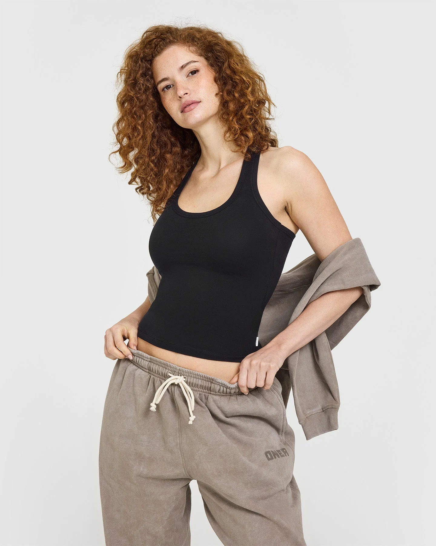 Cotton Fitted Vest | Black - Image 5