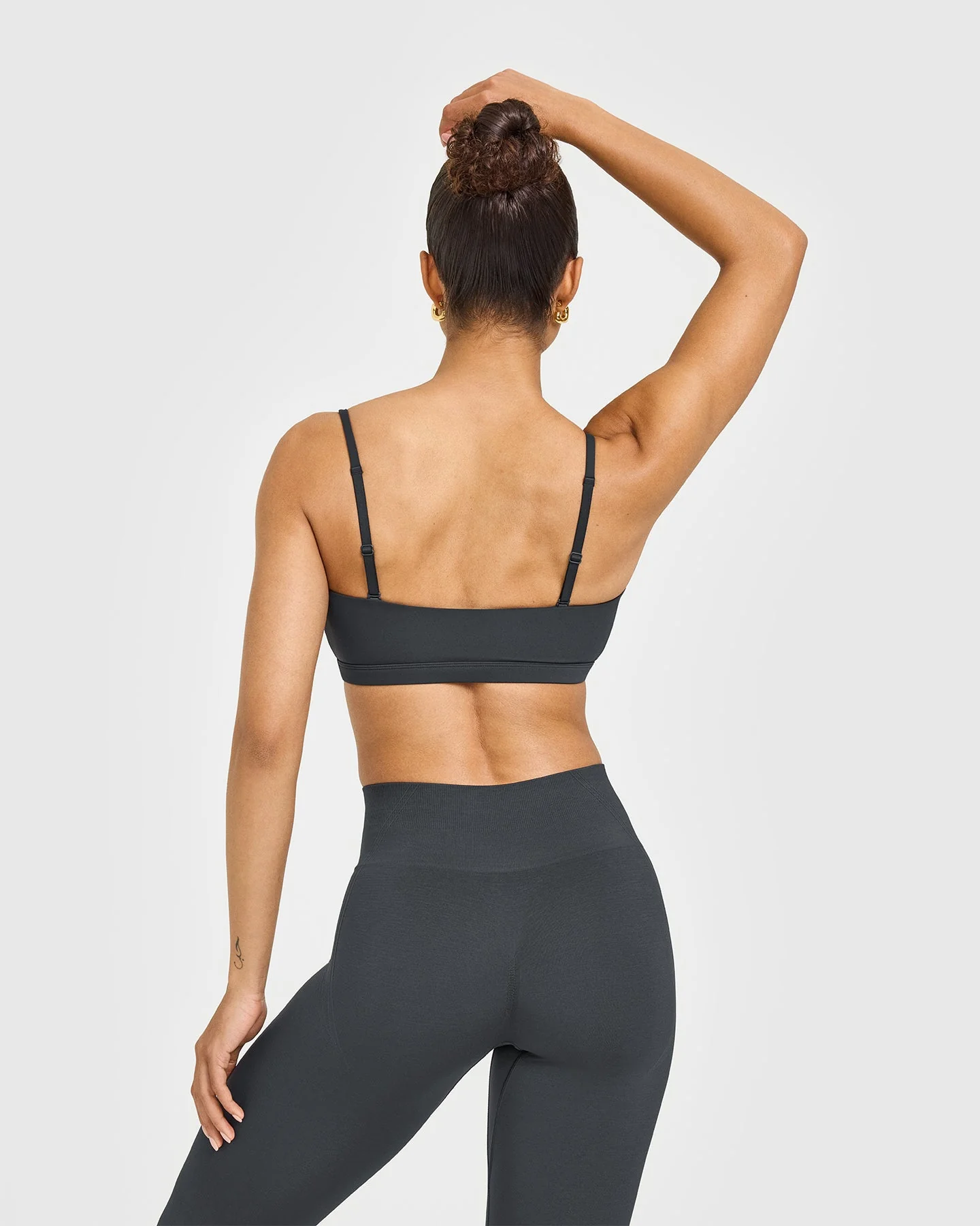 EasyLift™ Multi Way Bandeau Bralette with White Logo | Coal - Image 2