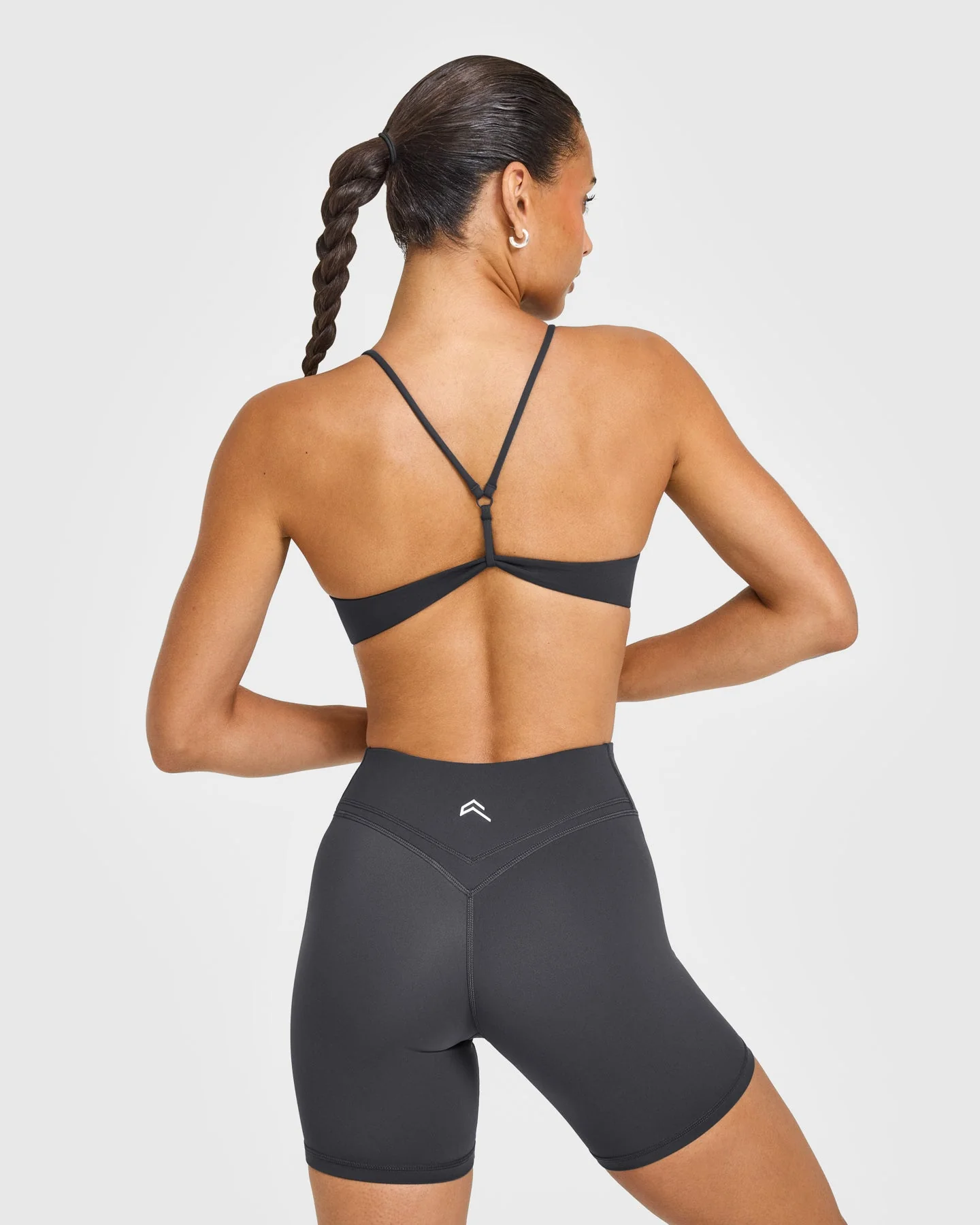 EasyLift™ Ultra Minimal Bralette with White Logo | Coal - Image 4
