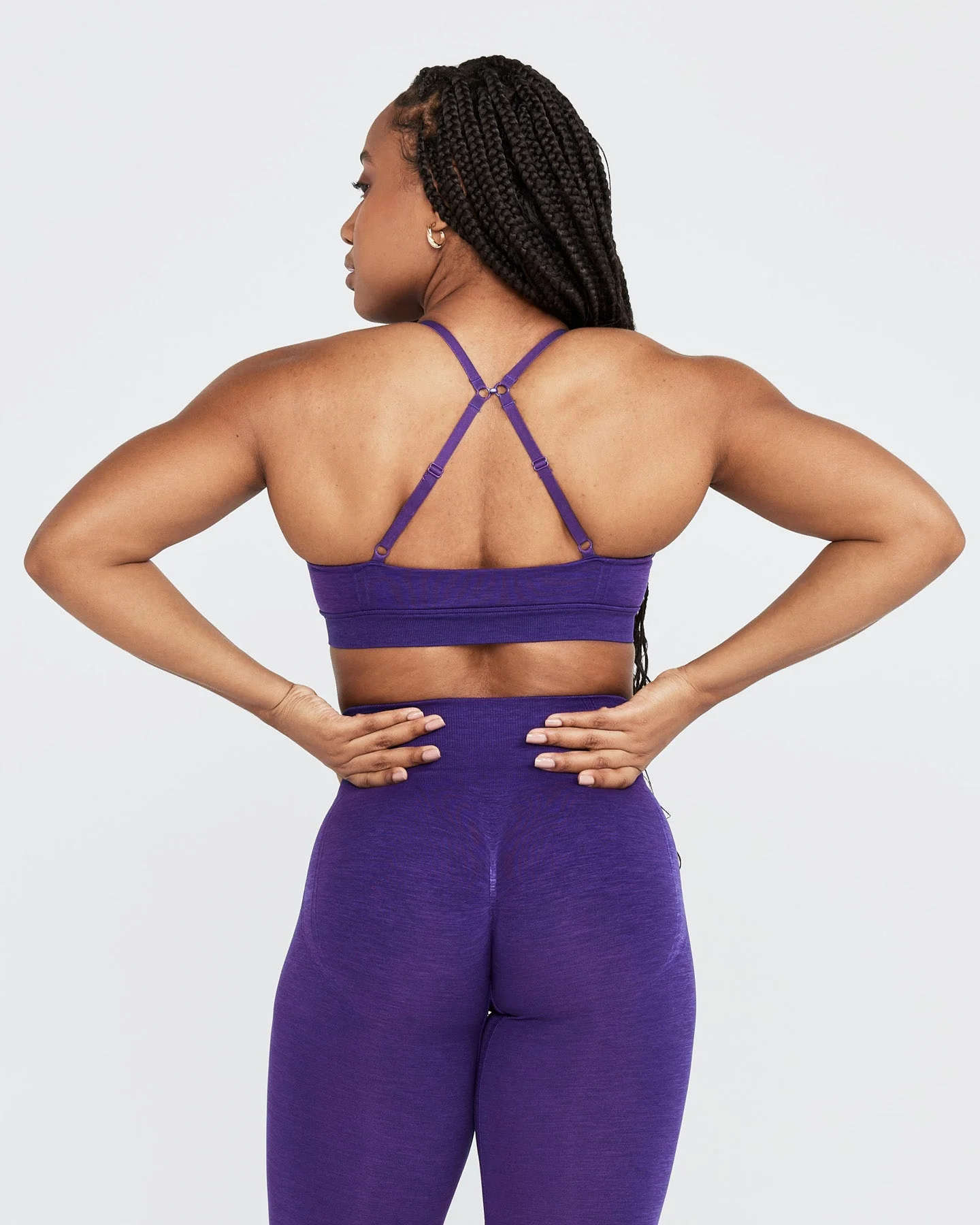 EffortlessLift™ Micro Bralette with White Logo | Amethyst - Image 2