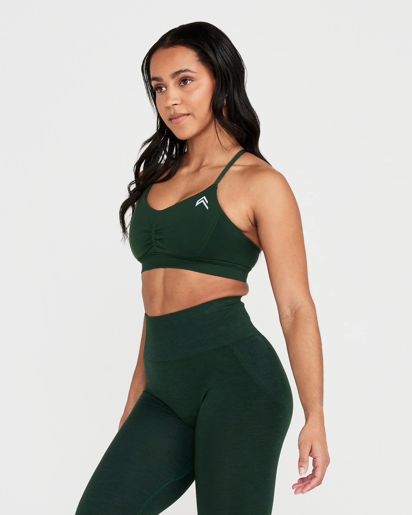 EffortlessLift™ Micro Bralette with White Logo | Evergreen - Image 3