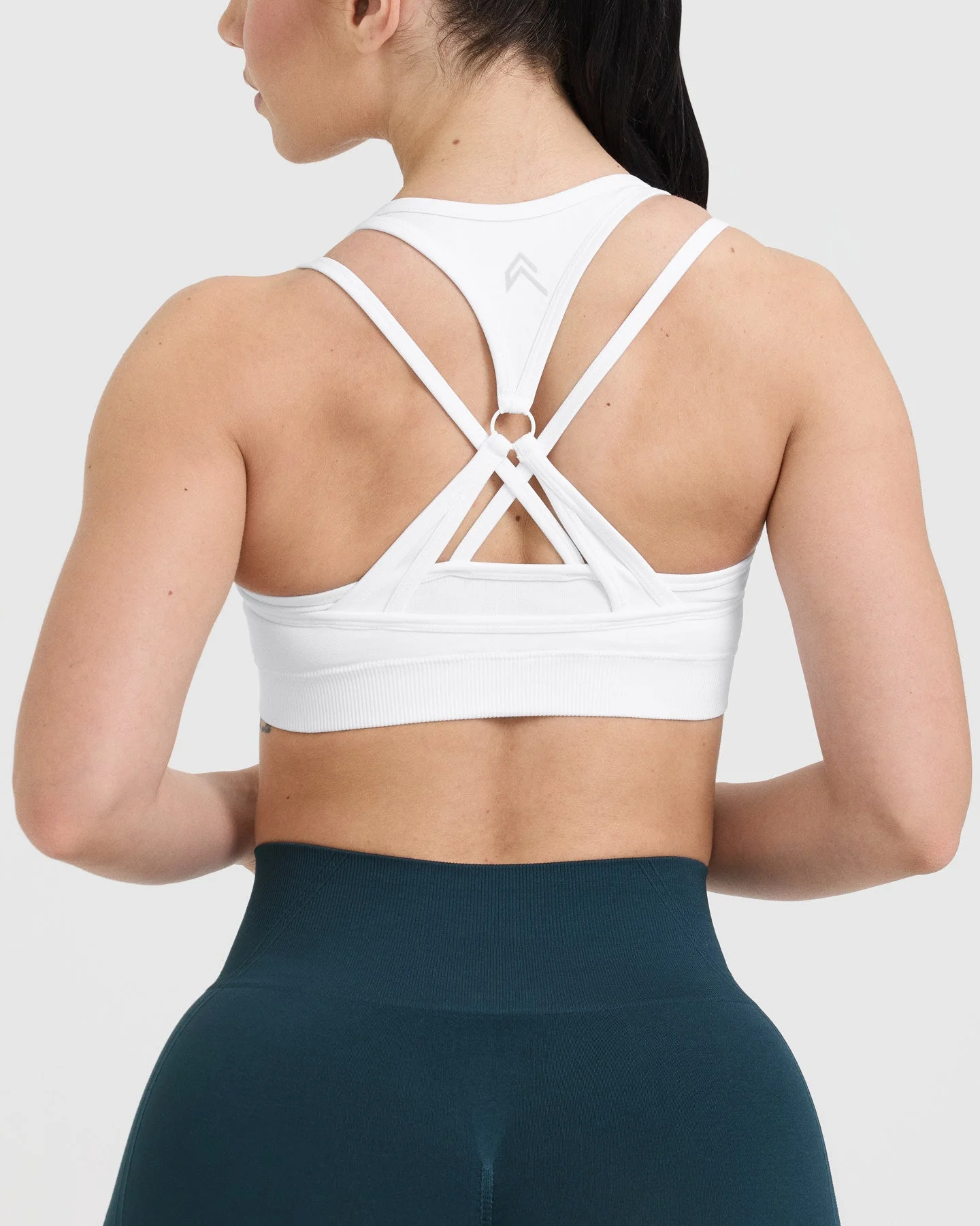 EffortlessLift™ Seamless Layered Sports Bra | White - Image 5